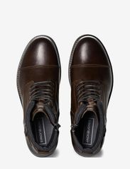 Jack & Jones - JFWALBANY LEATHER BROWN STONE SN - med snøring - brown stone - 5
