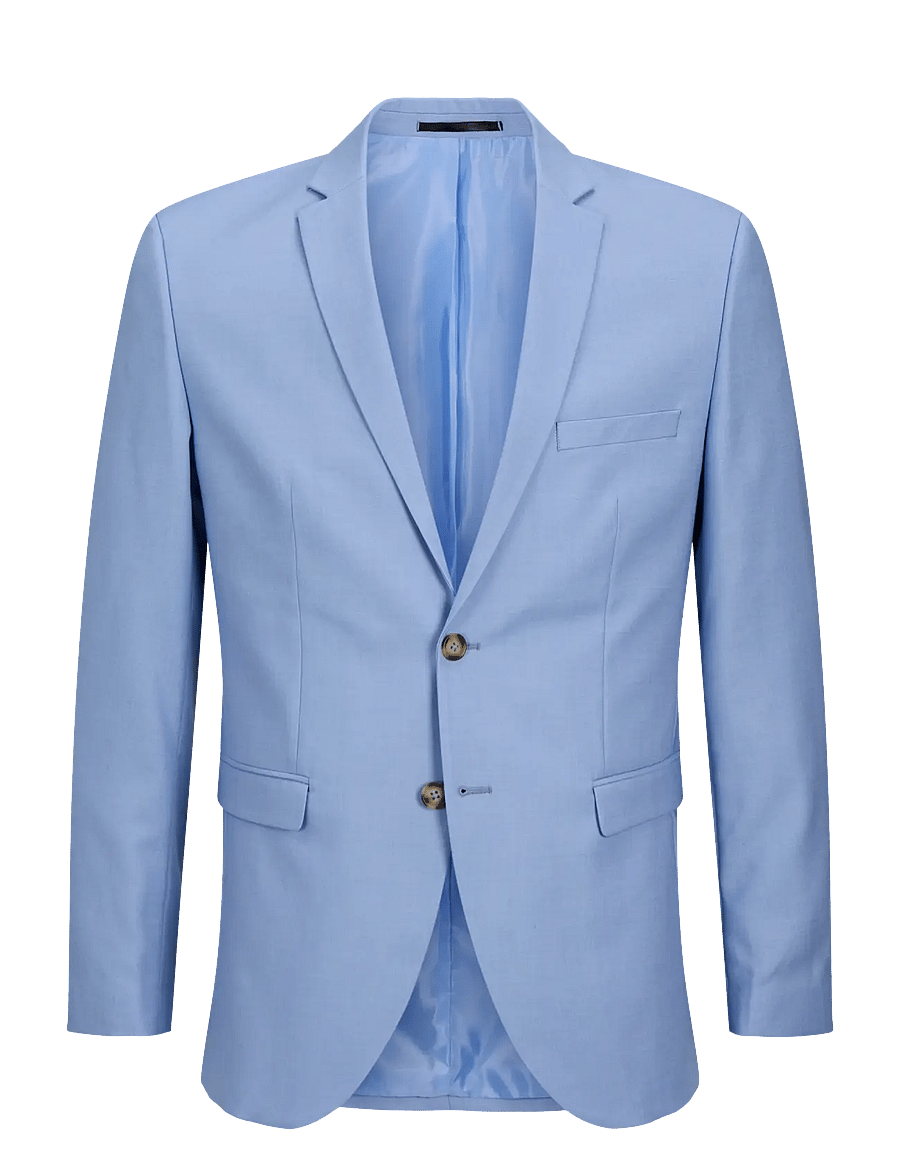 Jack & Jones - JPRSOLARIS BLAZER NOOS - Ühe rinnatisega pintsakud - chambray blue - 1