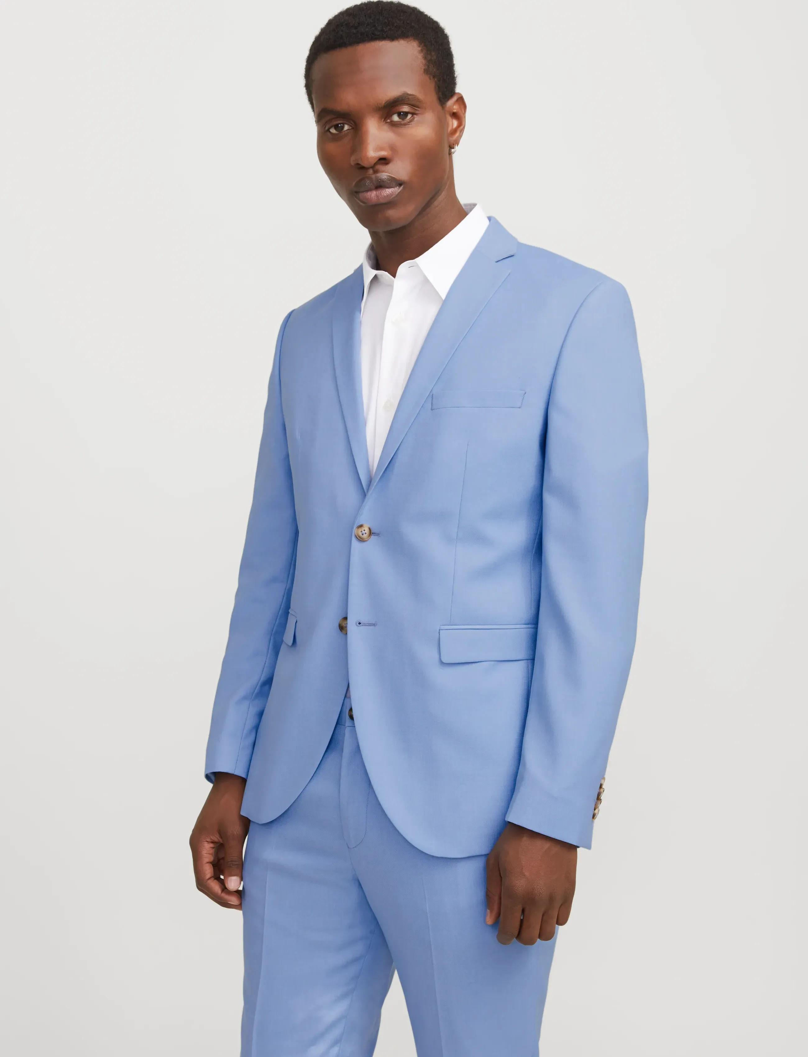 Jack & Jones Jprsolaris Blazer Noos, 48, Blue, Blazere > Enkeltradede Blazere, Herre