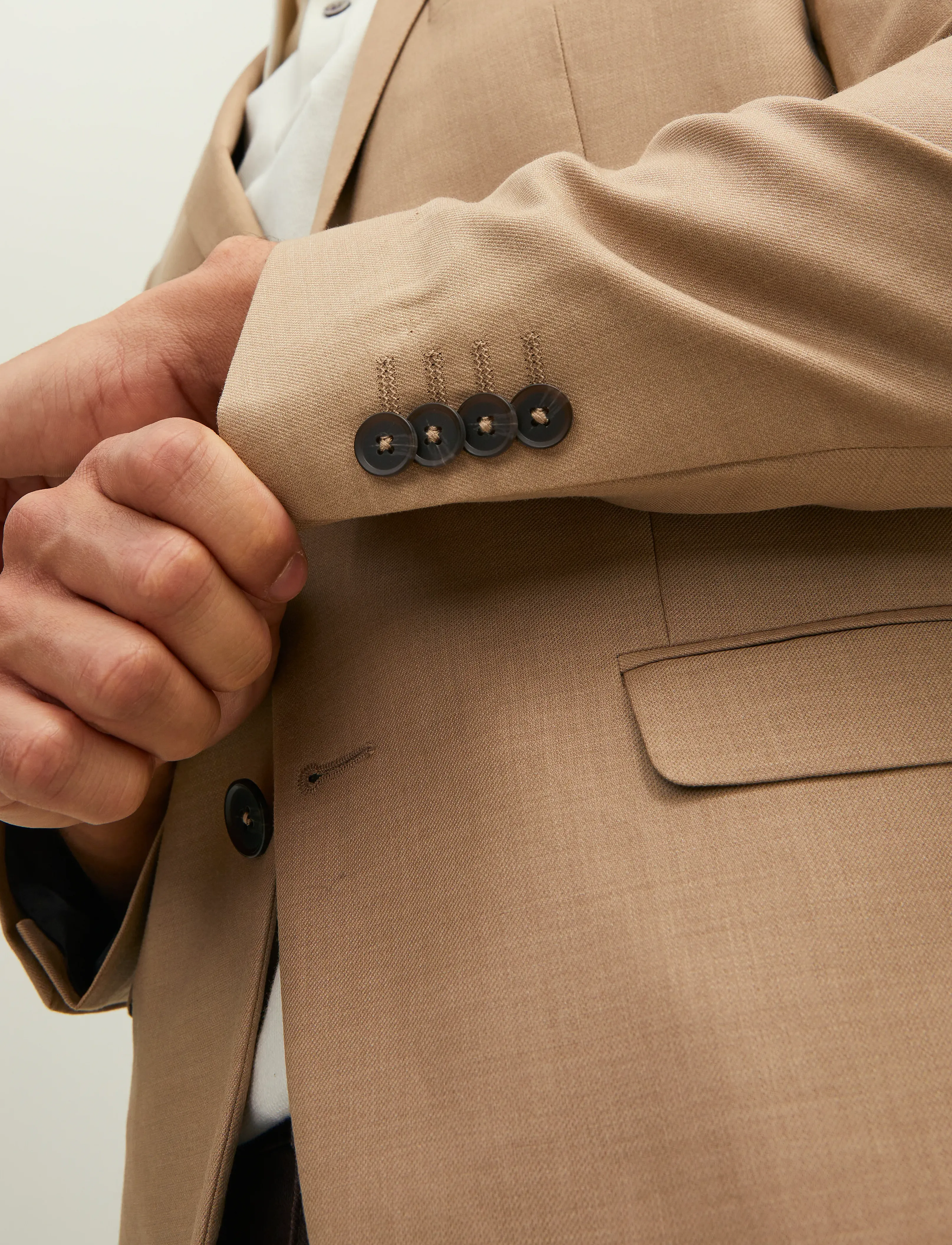 Jack & Jones - JPRSOLARIS BLAZER NOOS - enkeltradede blazere - curds & whey - 4