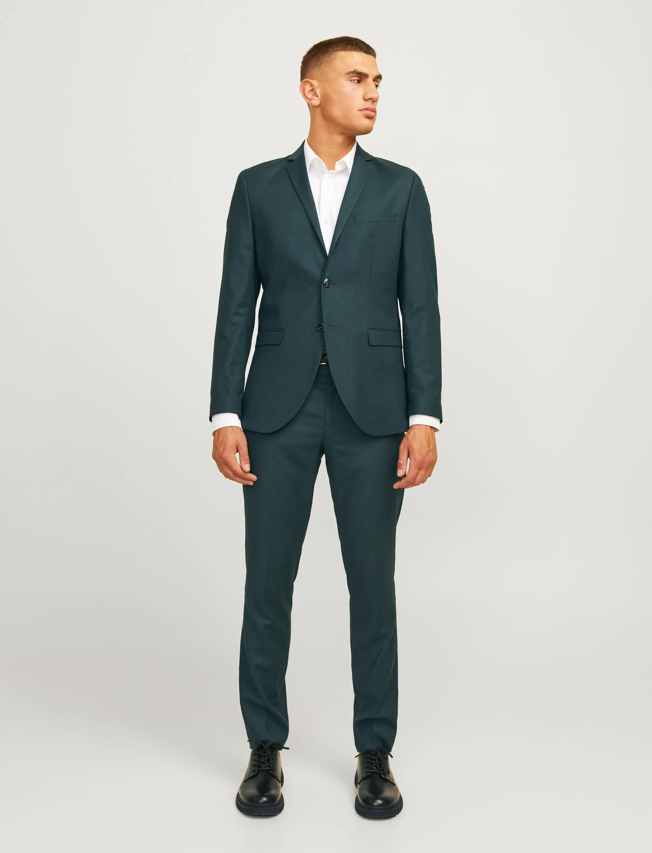Jack & Jones - JPRSOLARIS TROUSER NOOS - suit trousers - darkest spruce - 4