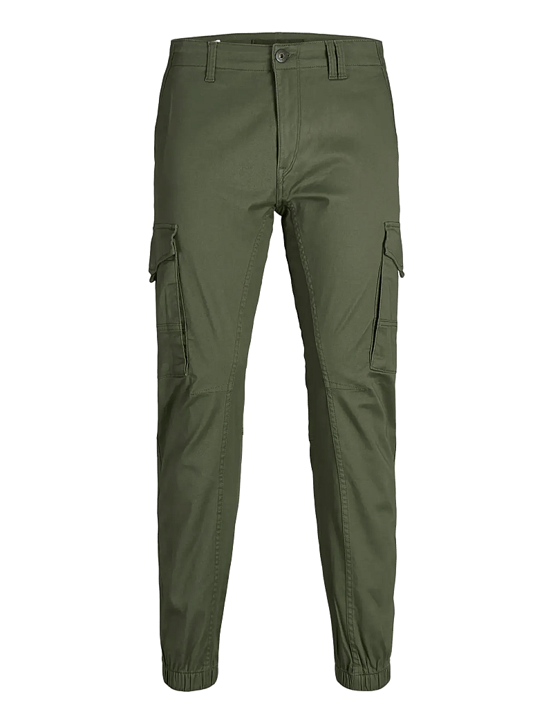 Jack & Jones - JPSTPAUL FLAKE CARGO OLIVE NIGHT NOOS - cargohose - olive night - 1