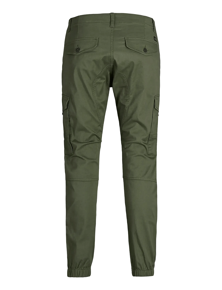 Jack & Jones - JPSTPAUL FLAKE CARGO OLIVE NIGHT NOOS - cargohosen - olive night - 2