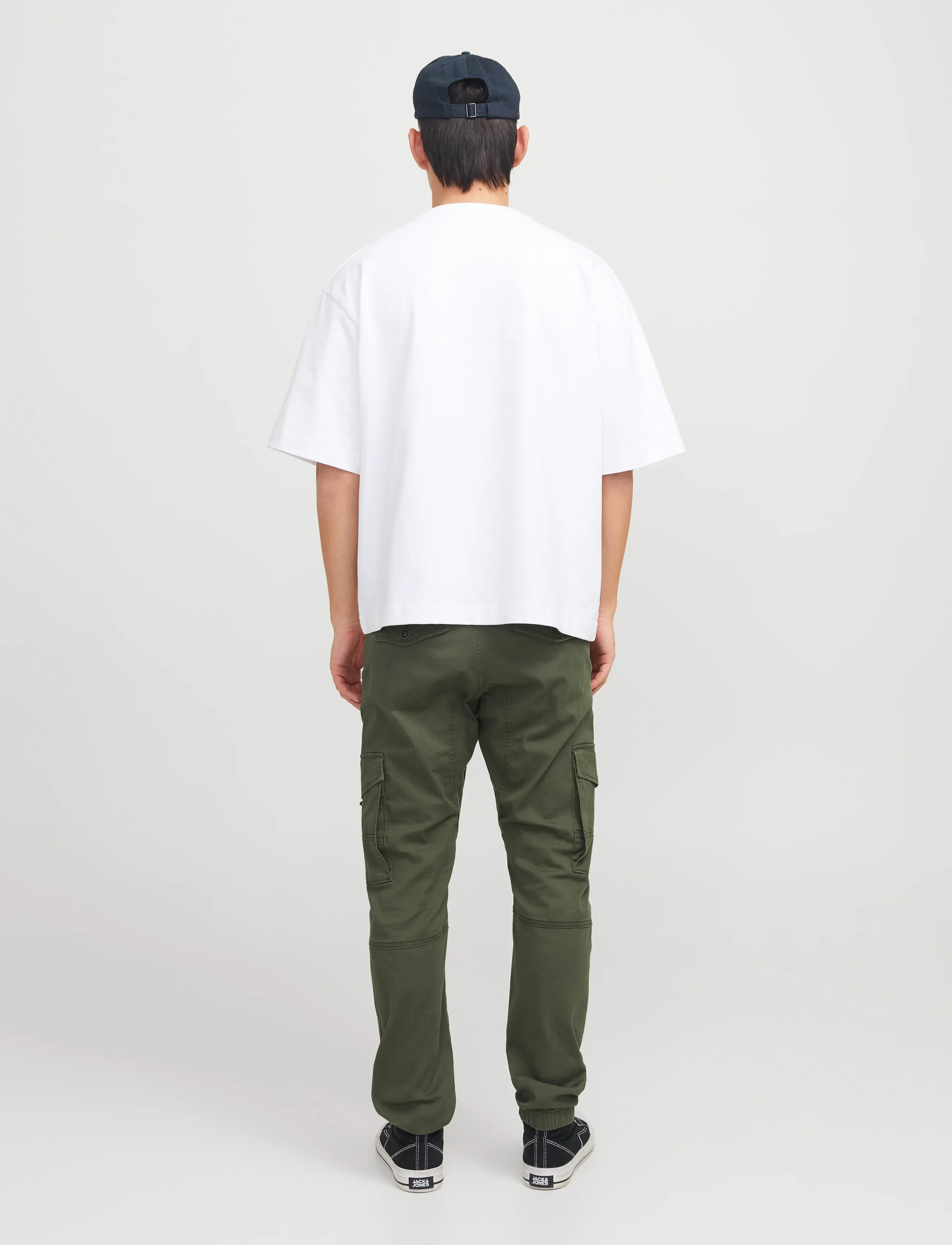 Jack & Jones - JPSTPAUL FLAKE CARGO OLIVE NIGHT NOOS - „cargo" stiliaus kelnės - olive night - 3