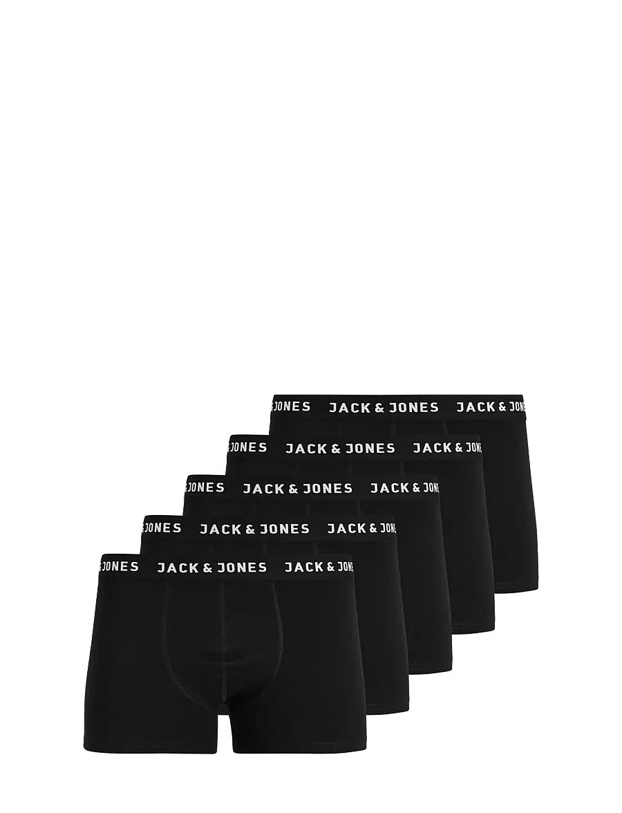 Jack & Jones - JACHUEY TRUNKS 5 PACK NOOS - unterhosen im multipack - black - 1