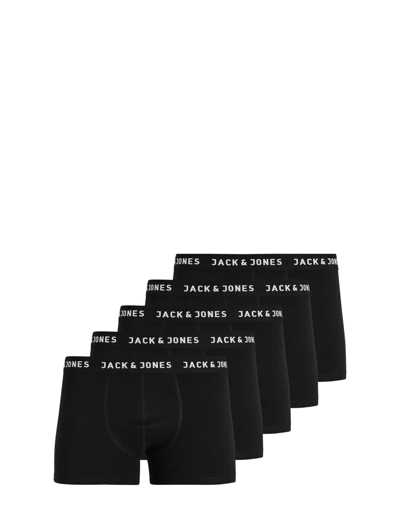 Jack & Jones - JACHUEY TRUNKS 5 PACK NOOS - lowest prices - black - 2