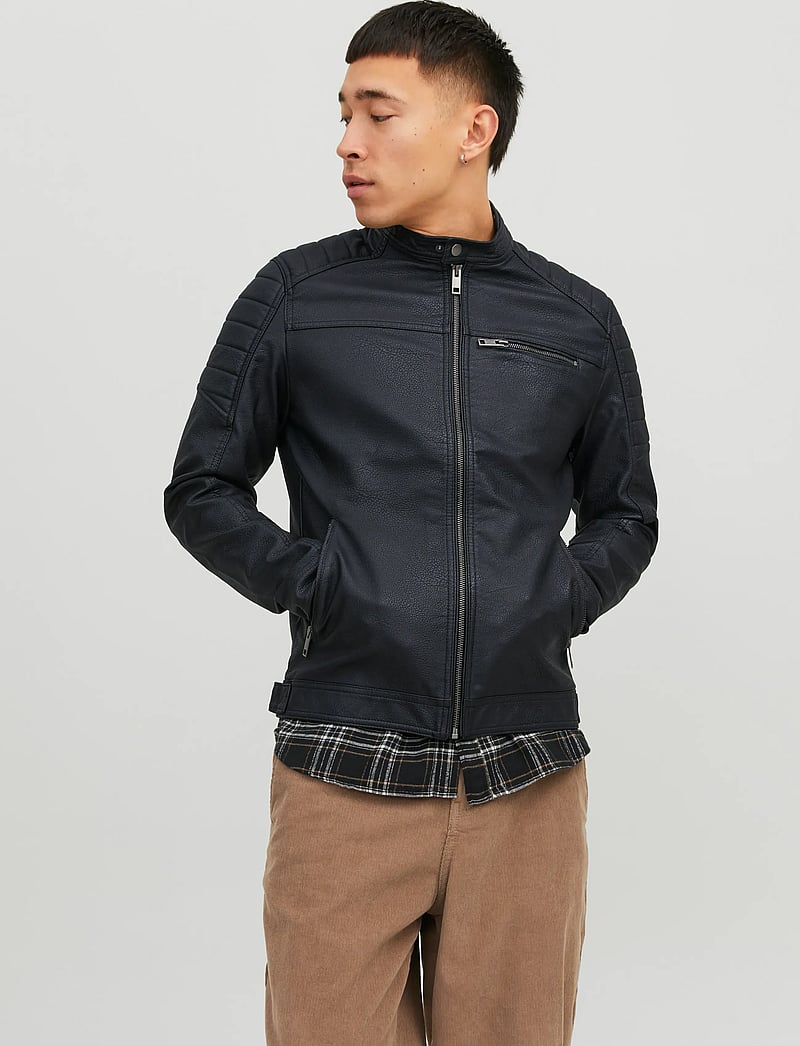Jack Jones Jjerocky Jacket Noos Buy Leather Jackets from Jack Jones online at Fast delivery and easy returns