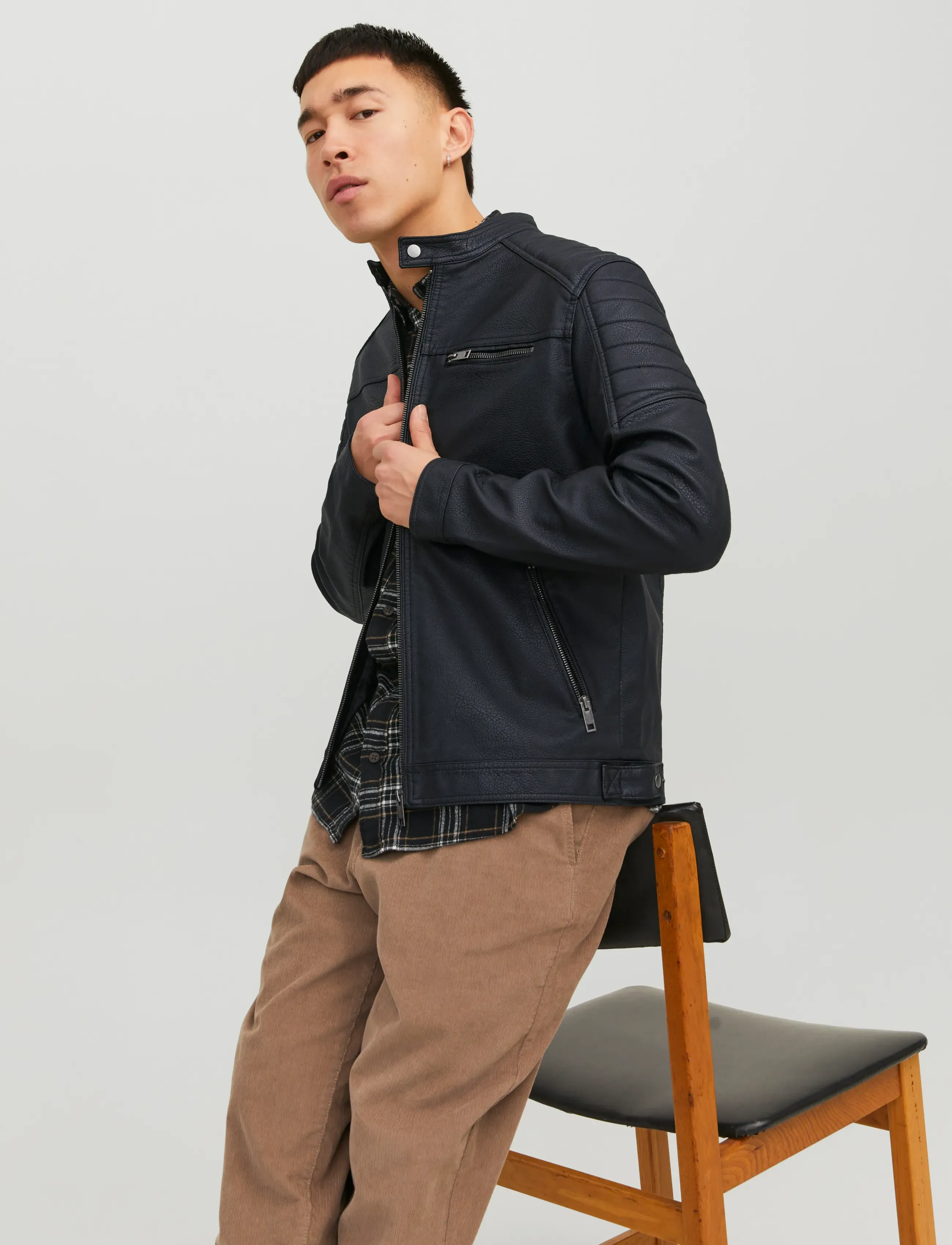 JACK & JONES Jjerocky Jacket Noos skinnjackor herr – bild 7