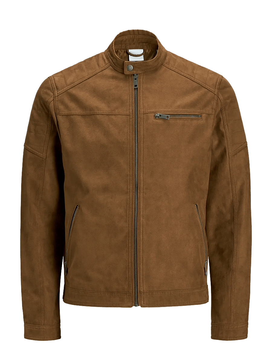 Jack & Jones - JJEROCKY JACKET NOOS - fall jackets - cognac - 1