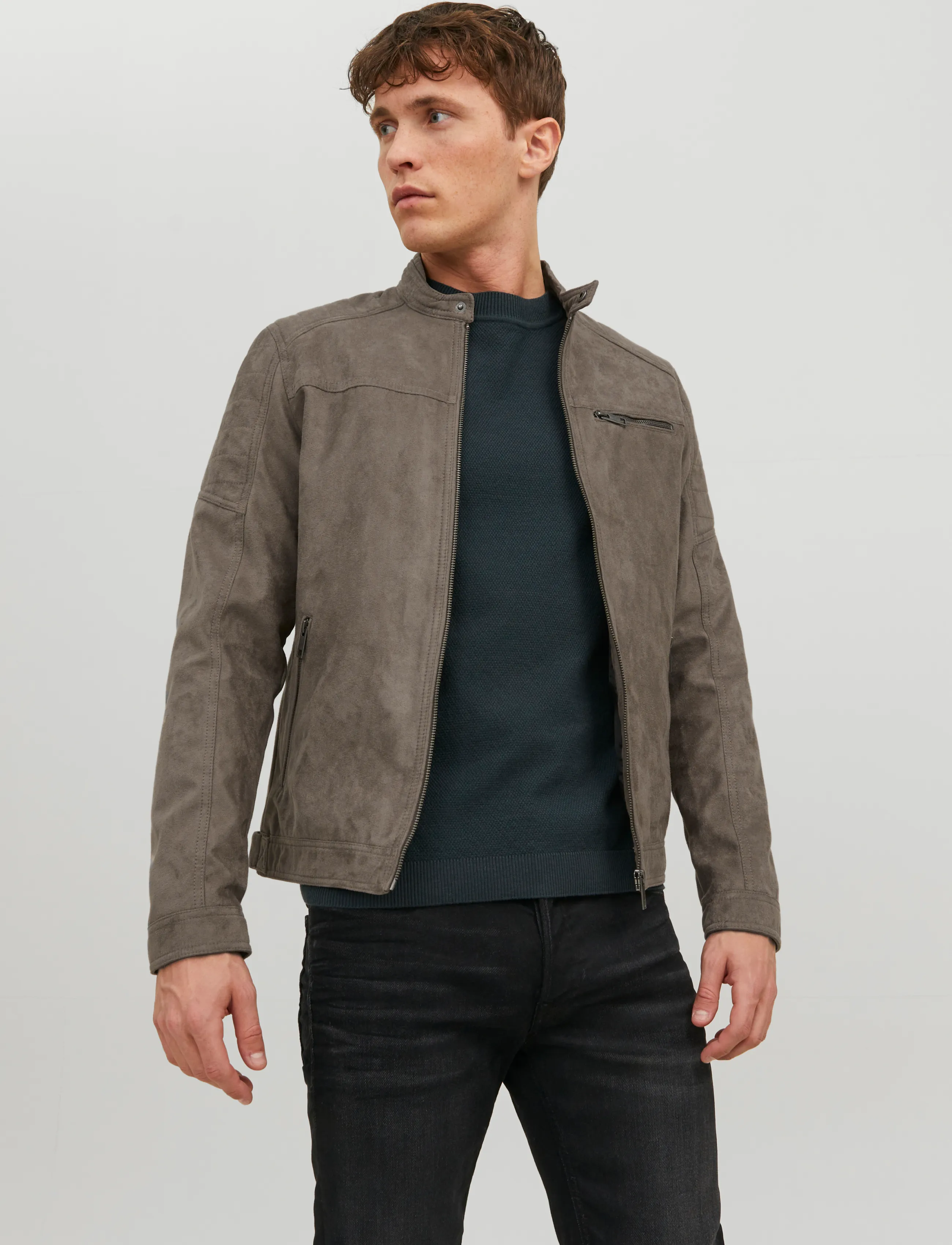 Jack & Jones JJEROCKY JACKET NOOS - Outerwear - FALCON / brown