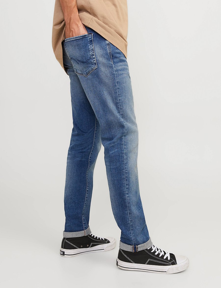 Jack & Jones - JJIGLENN JJICON JJ 357 50SPS NOOS - džinsa bikses ar tievām starām - blue denim - 4