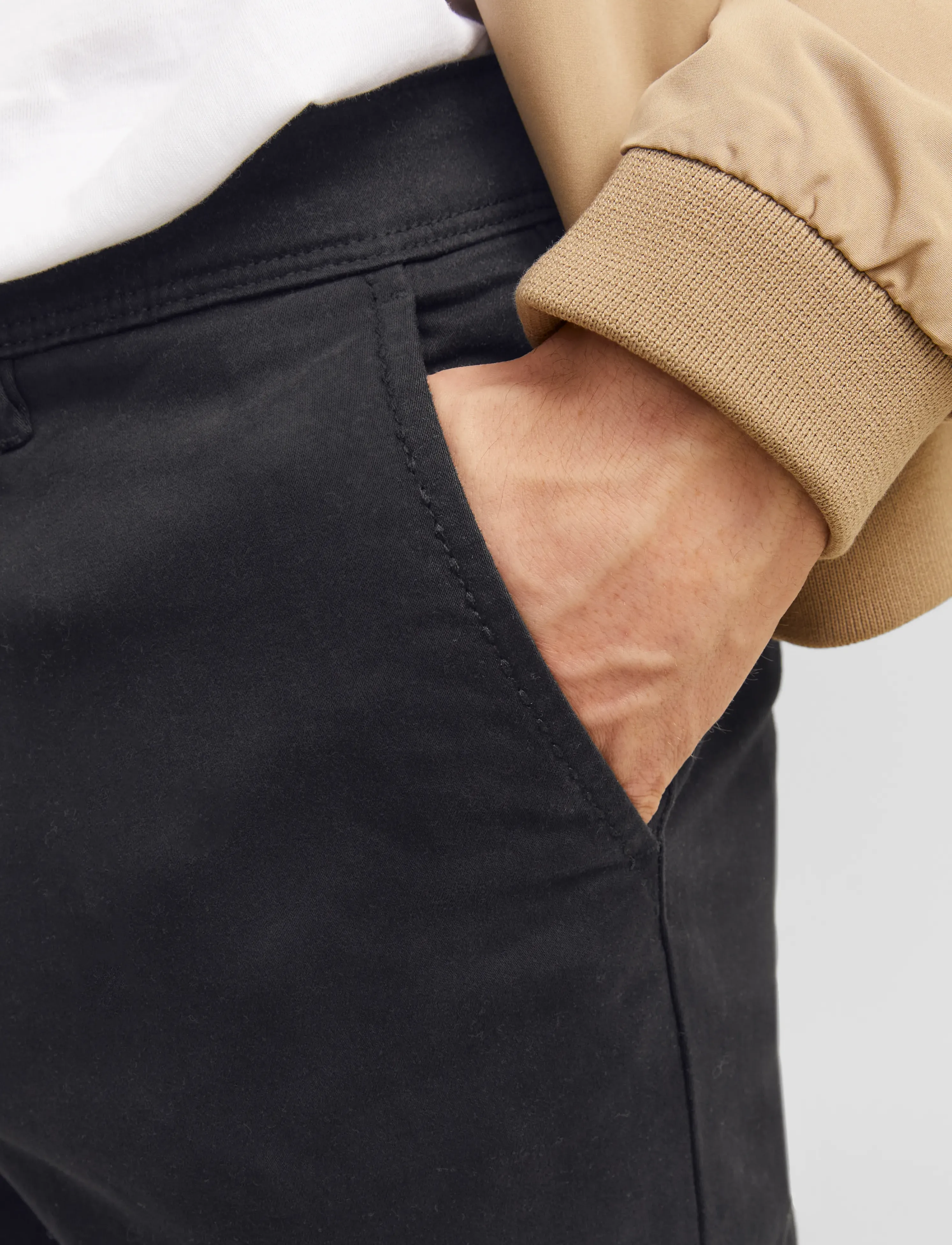 Jack & Jones - JPSTMARCO BOWIE SA BLACK NOOS - chinos - black - 4
