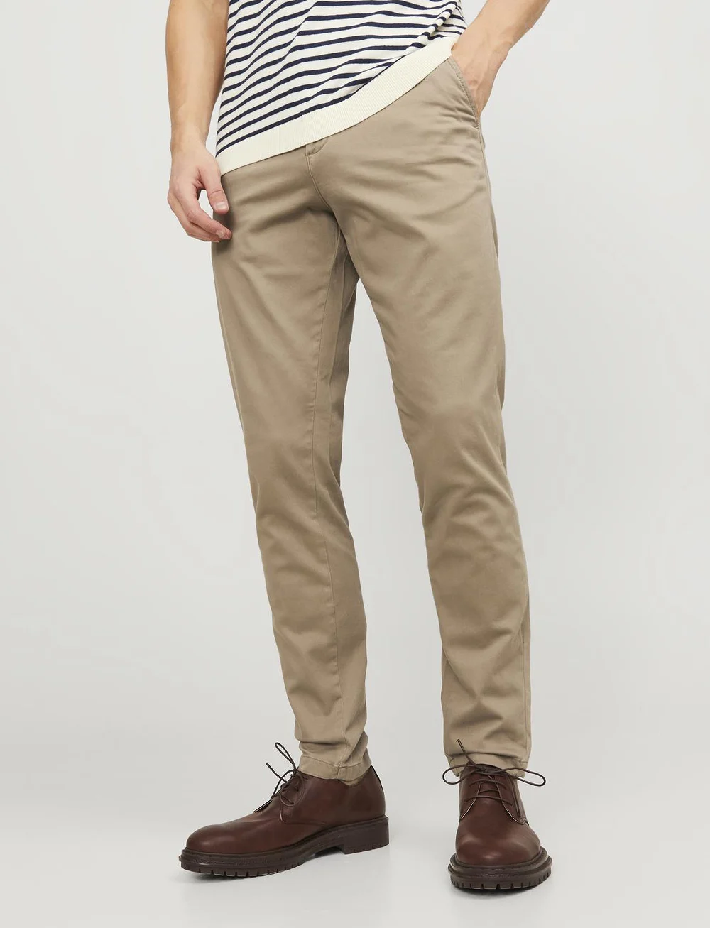 Jack & Jones - JPSTMARCO BOWIE SA BEIGE NOOS - chino's - beige - 0