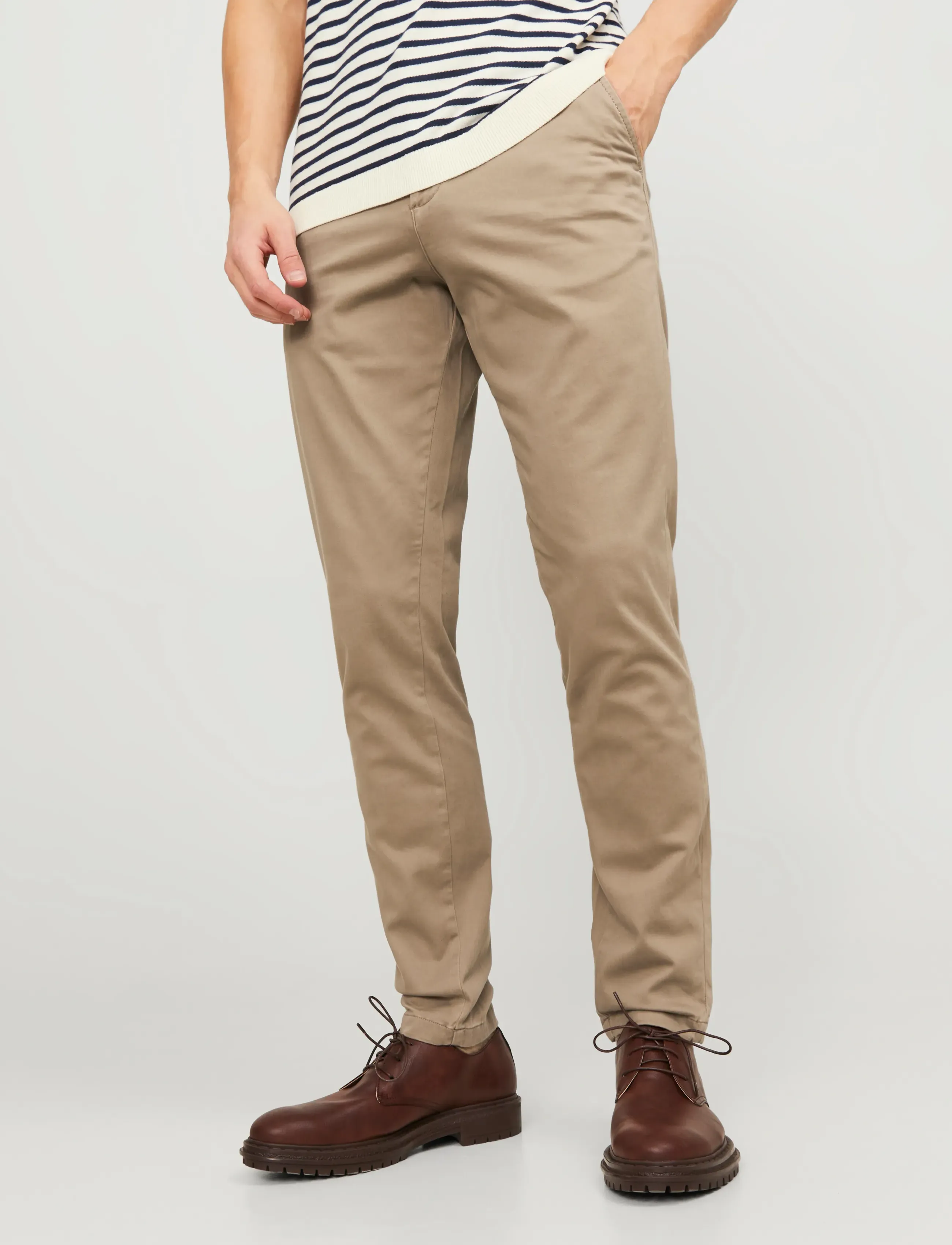 Jack & Jones JPSTMARCO BOWIE SA BEIGE NOOS - Hosen - BEIGE / beige