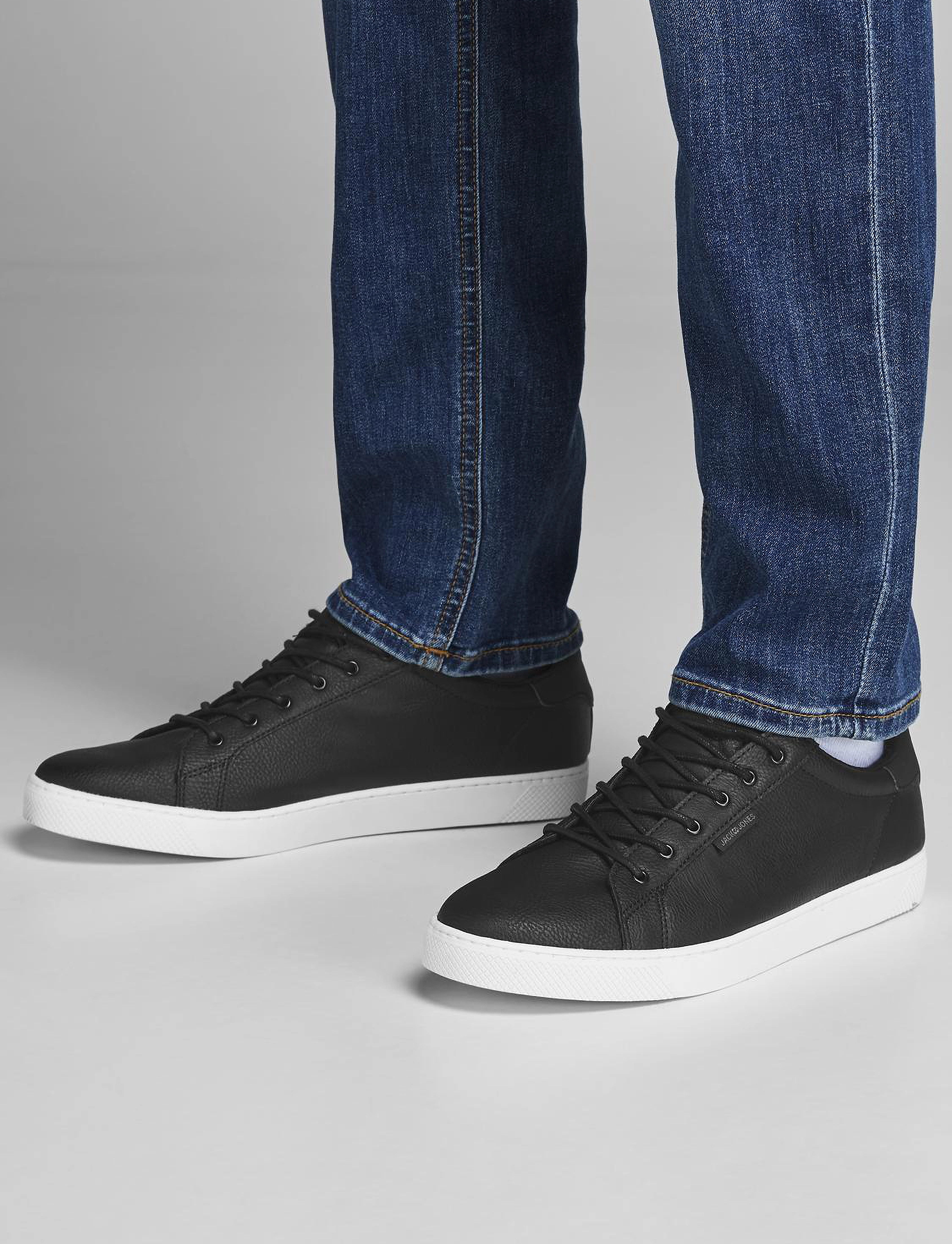 Jack & Jones Jfwtrent Anthracite 19 Noos, Mænd, Lave Sneakers, Sort, Str: 44