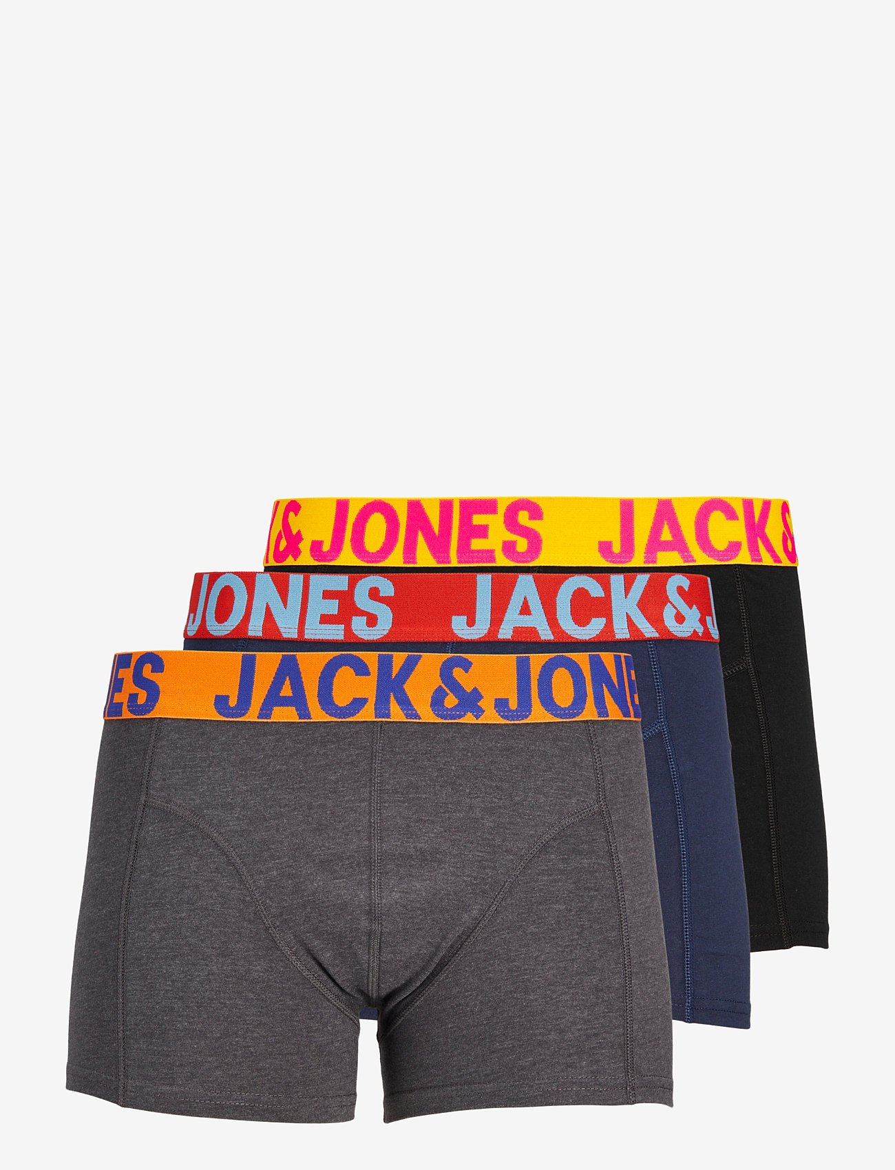 Jack & Jones JACCRAZY SOLID TRUNKS 3 PACK NOOS - Unterwäsche - BLACK / black