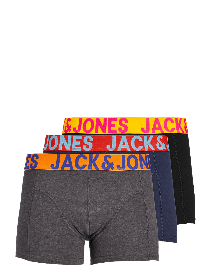 Jack & Jones - JACCRAZY SOLID TRUNKS 3 PACK NOOS - unterhosen im multipack - black - 1