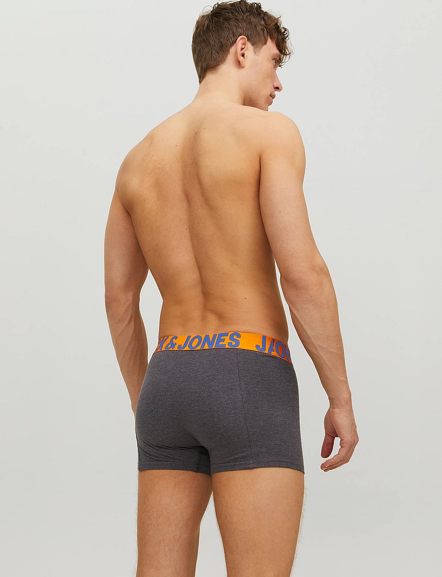 Jack & Jones - JACCRAZY SOLID TRUNKS 3 PACK NOOS - boxerkalsonger - black - 3