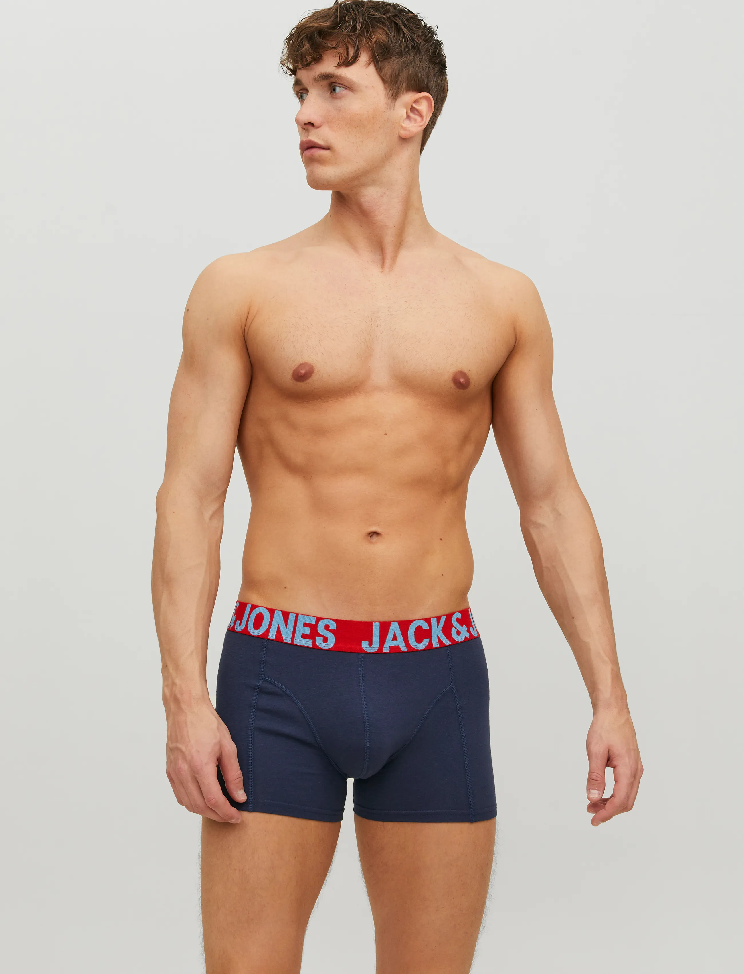 Jack & Jones JACCRAZY SOLID TRUNKS 3 PACK NOOS - Tänavastiil - BLACK / black