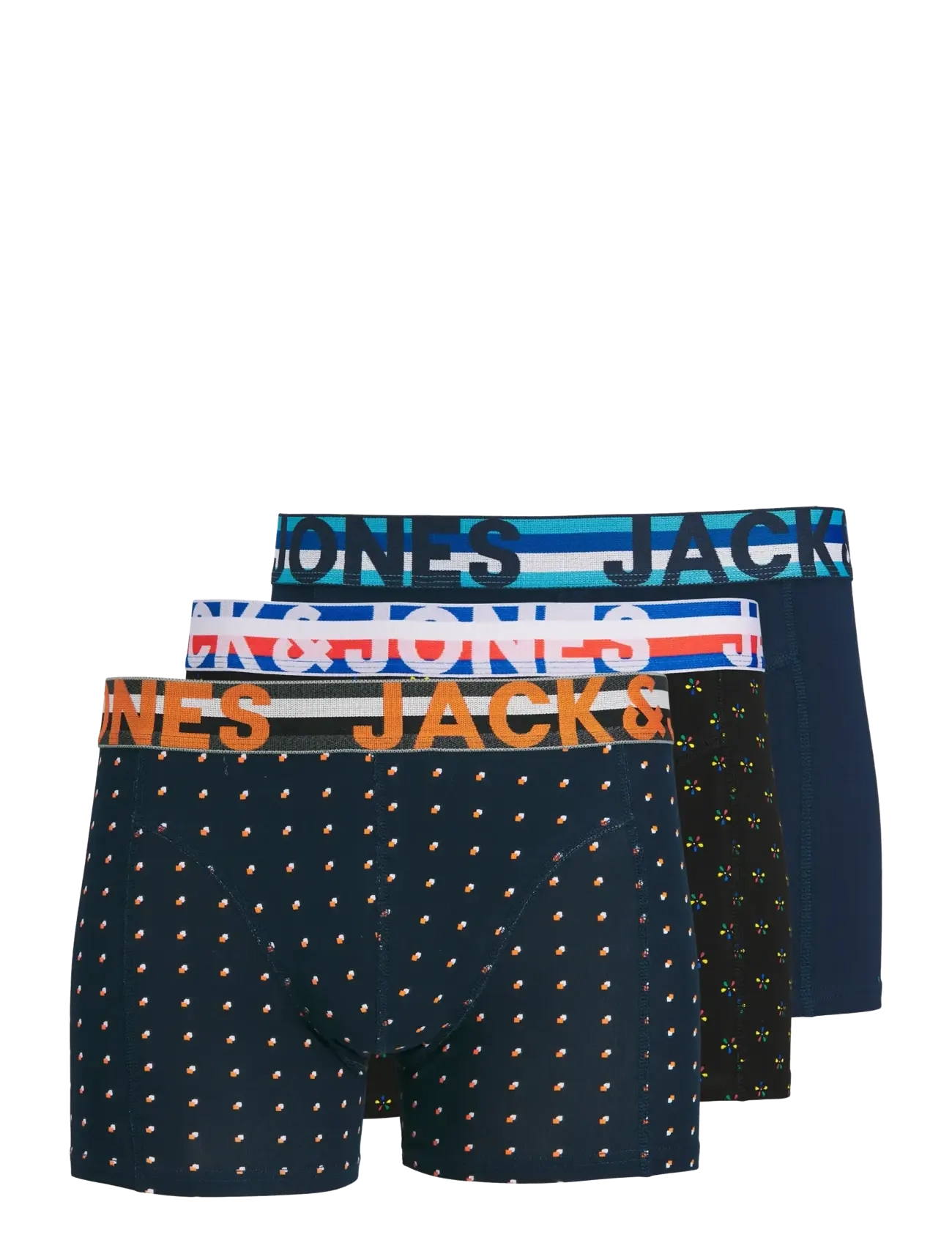Jack & Jones JACHENRIK TRUNKS 3 PACK NOOS - Underkläder - BLACK / navy