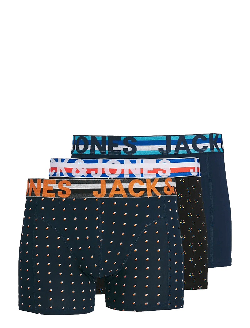 Jack & Jones - JACHENRIK TRUNKS 3 PACK NOOS - alushousut monipakkauksessa - black - 1