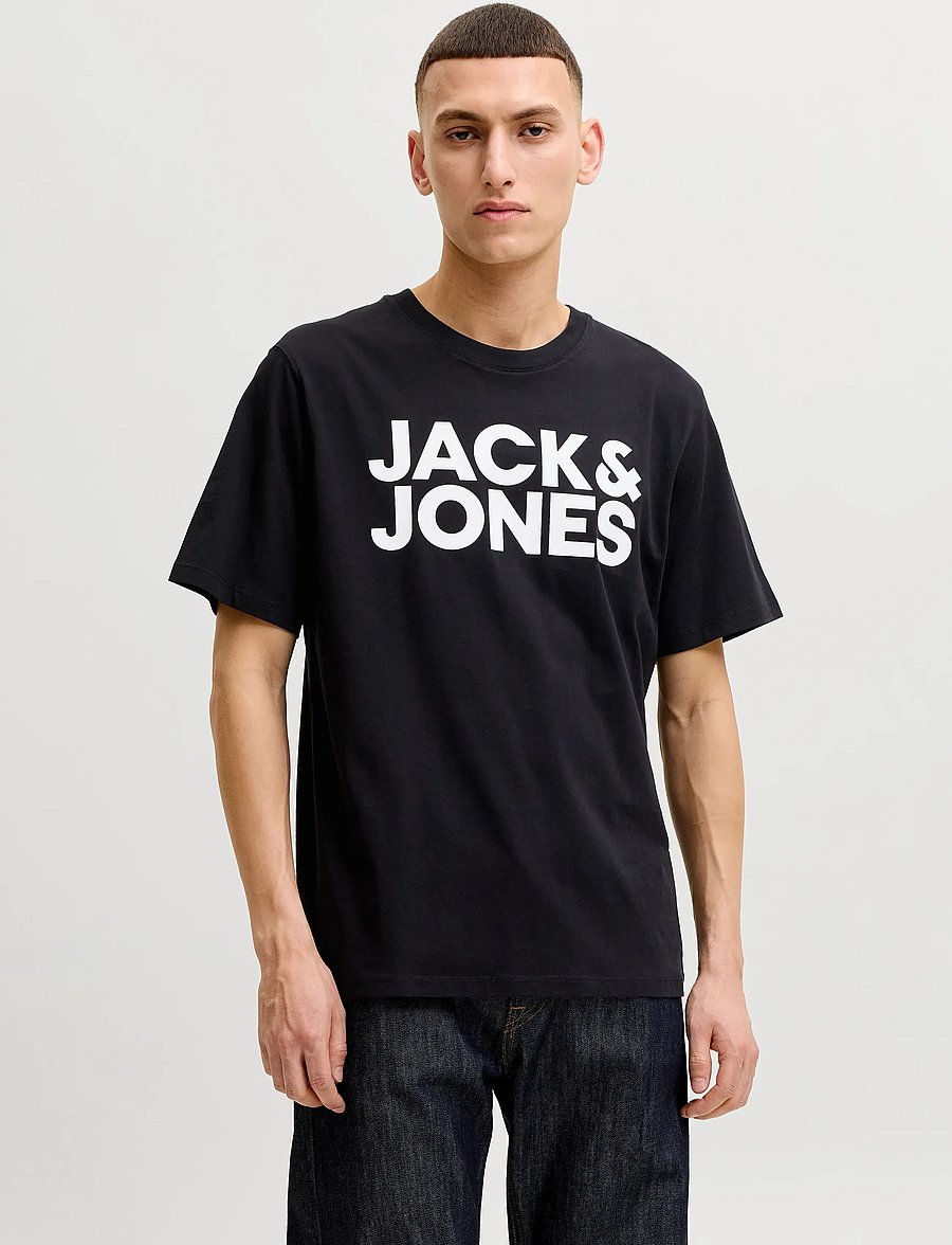 Jack & Jones - JJECORP LOGO TEE SS O-NECK NOOS - lühikeste varrukatega t-särgid - black - 0