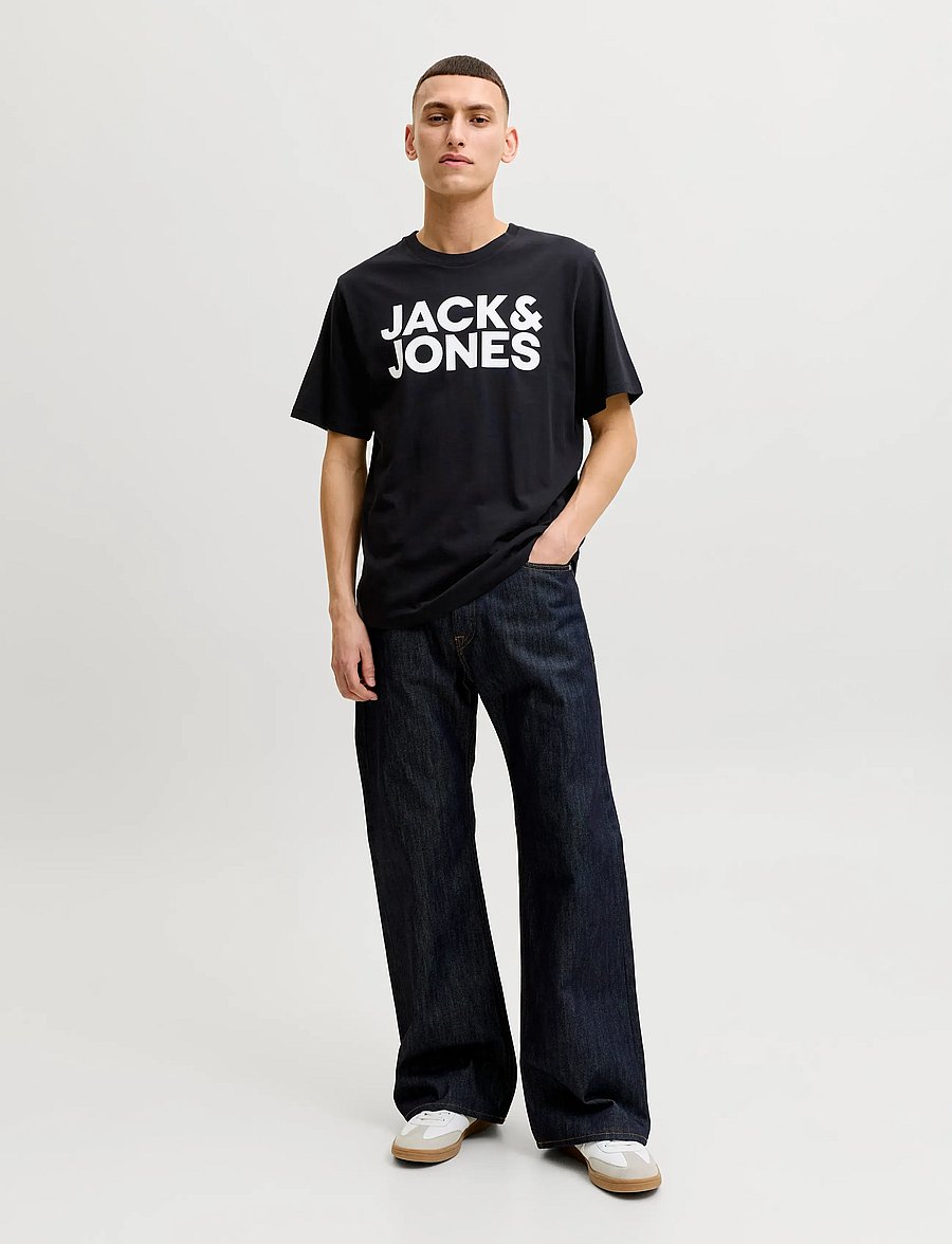 Jack & Jones - JJECORP LOGO TEE SS O-NECK NOOS - lühikeste varrukatega t-särgid - black - 4