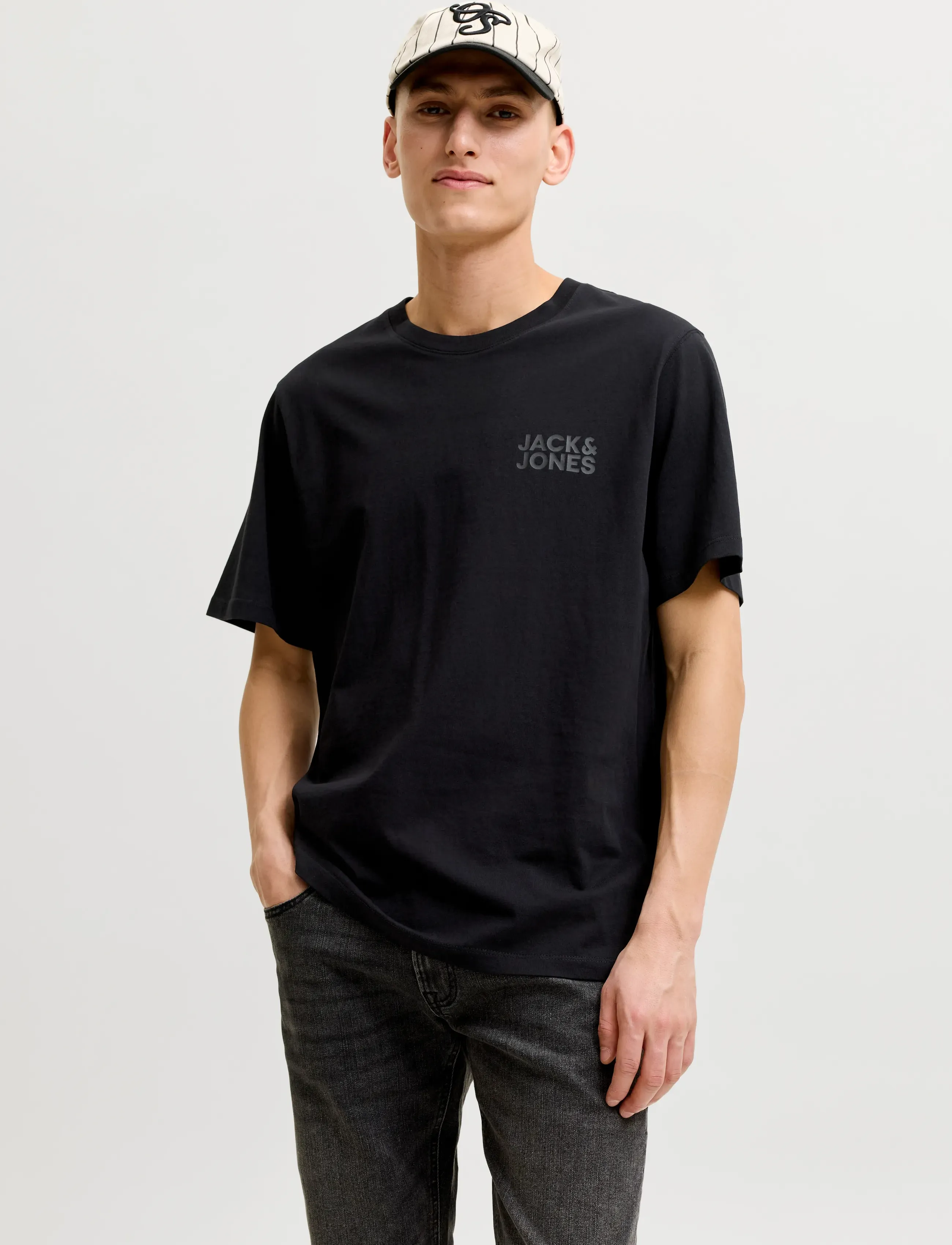Jack & Jones JJECORP LOGO TEE SS O-NECK NOOS - Kurzärmelig - BLACK / black