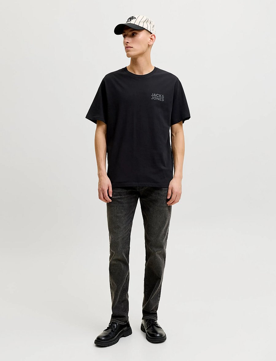 Jack & Jones - JJECORP LOGO TEE SS O-NECK NOOS - lühikeste varrukatega t-särgid - black - 4