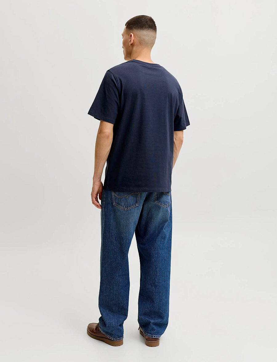 Jack & Jones - JJECORP LOGO TEE SS O-NECK NOOS - short-sleeved t-shirts - navy blazer - 3