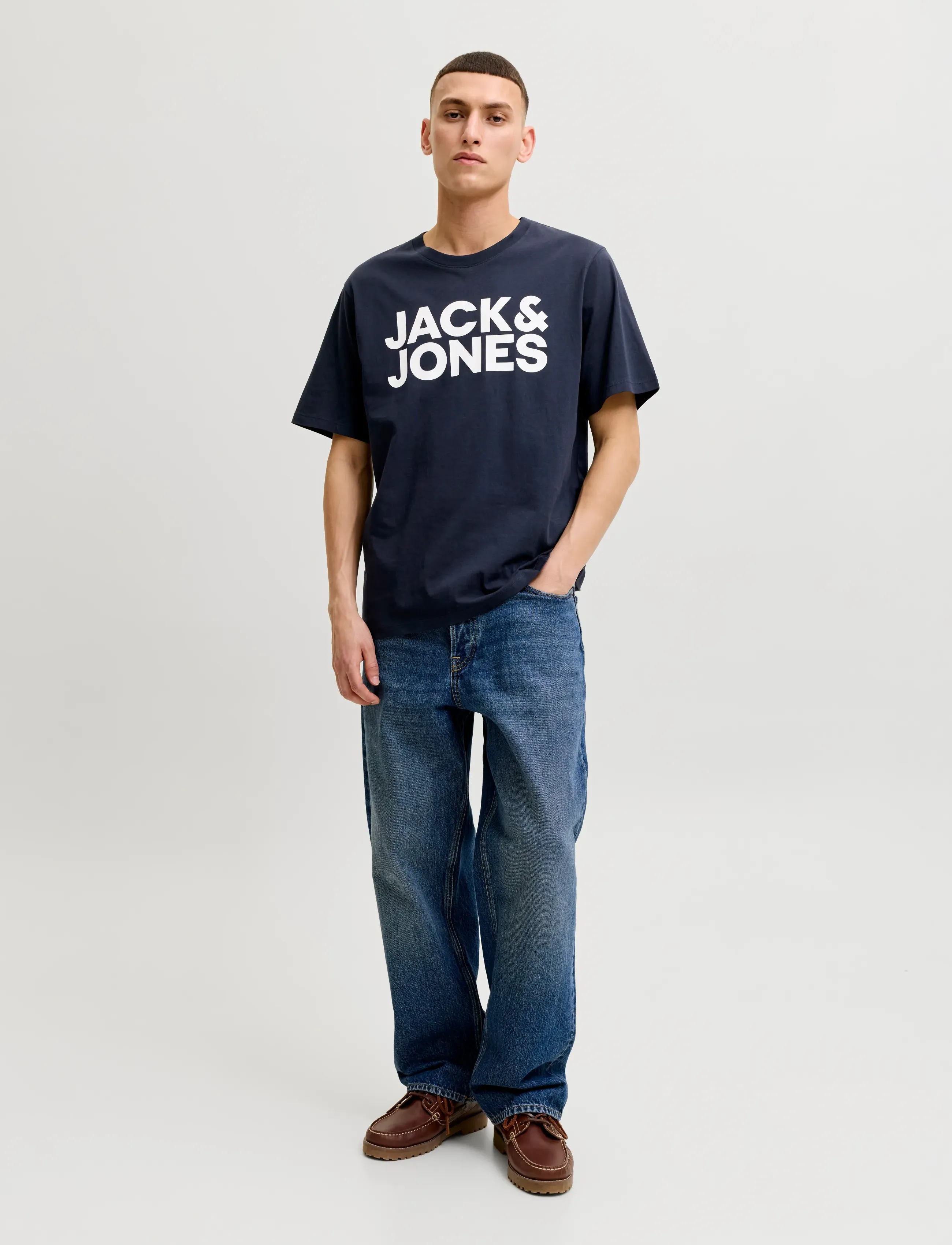 Jack & Jones - JJECORP LOGO TEE SS O-NECK NOOS - lühikeste varrukatega t-särgid - navy blazer - 4