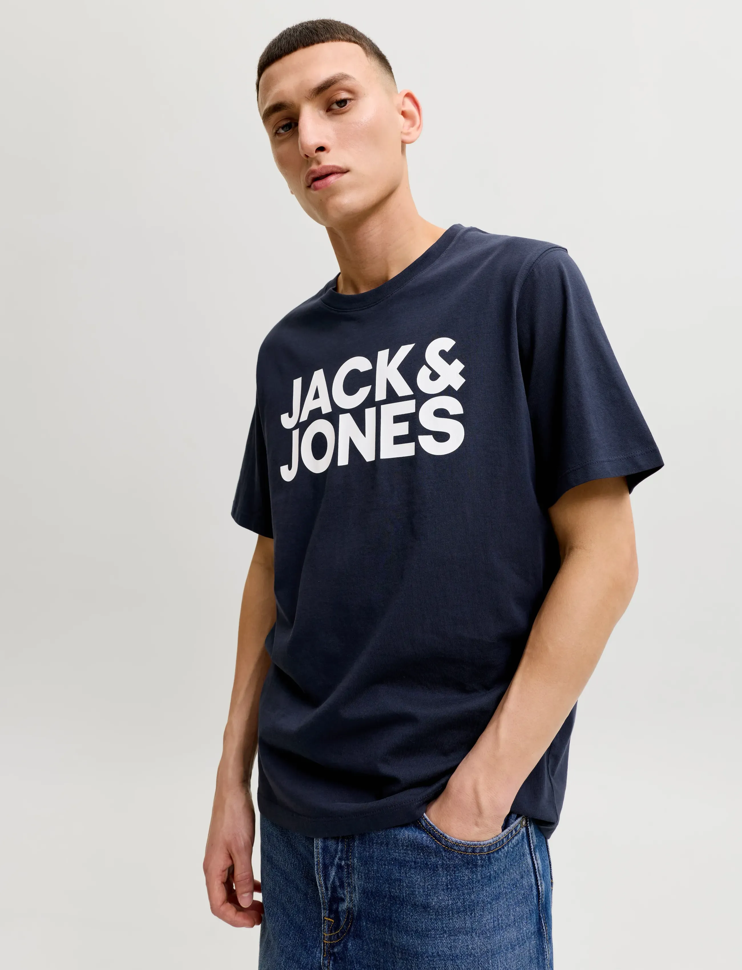 JACK & JONES Jjecorp Logo Tee Ss O-Neck Noos t-shirts med tryck herr – bild 5