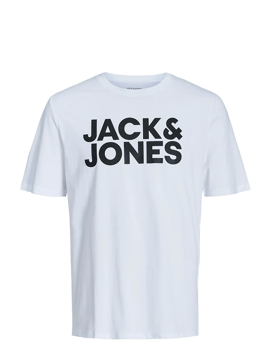 Jack & Jones - JJECORP LOGO TEE SS O-NECK NOOS - short-sleeved t-shirts - white - 1