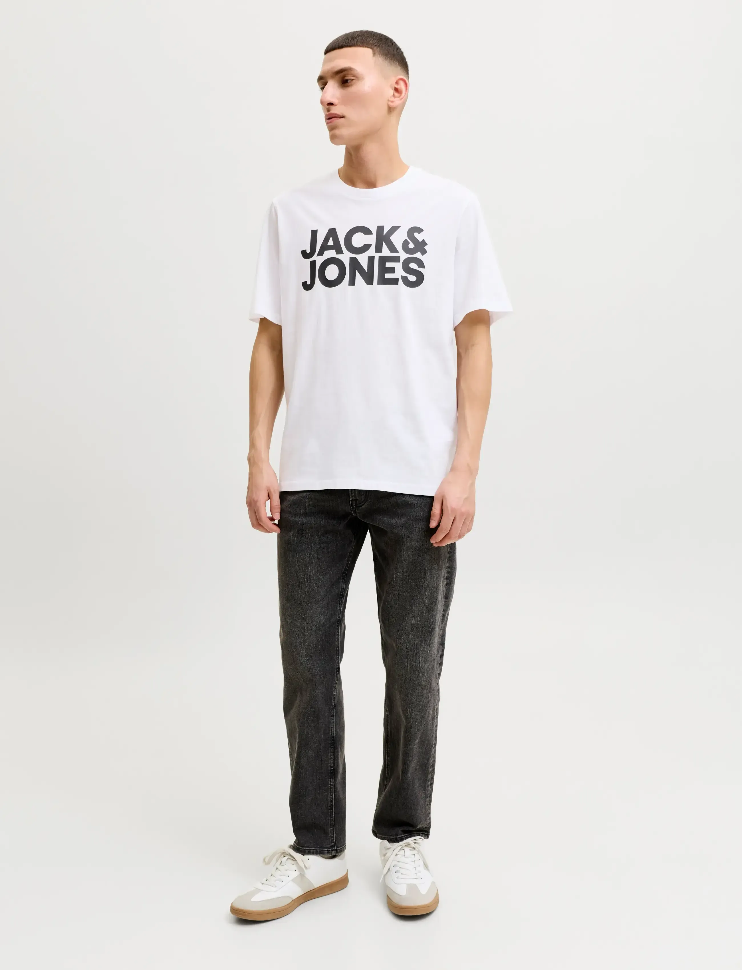 Jack & Jones - JJECORP LOGO TEE SS O-NECK NOOS - kortärmade t-shirts - white - 4