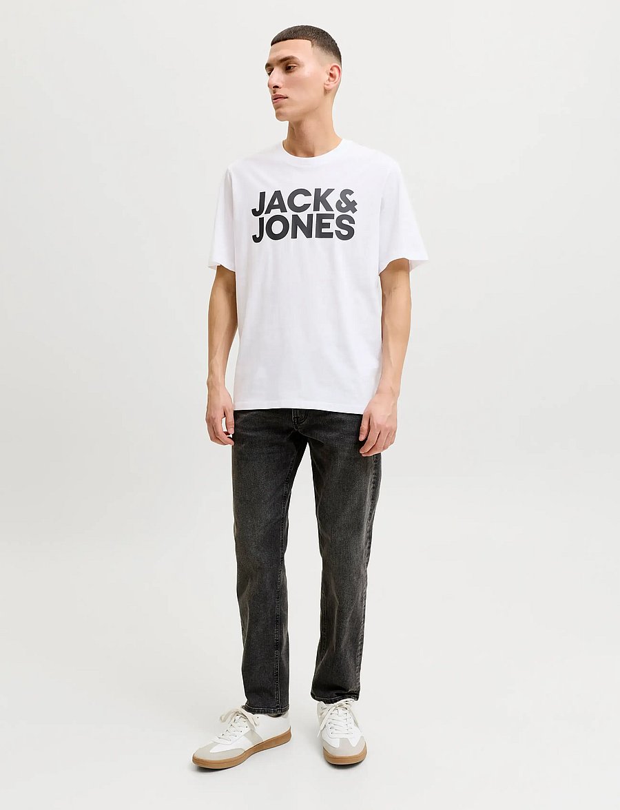 Jack & Jones - JJECORP LOGO TEE SS O-NECK NOOS - short-sleeved t-shirts - white - 4