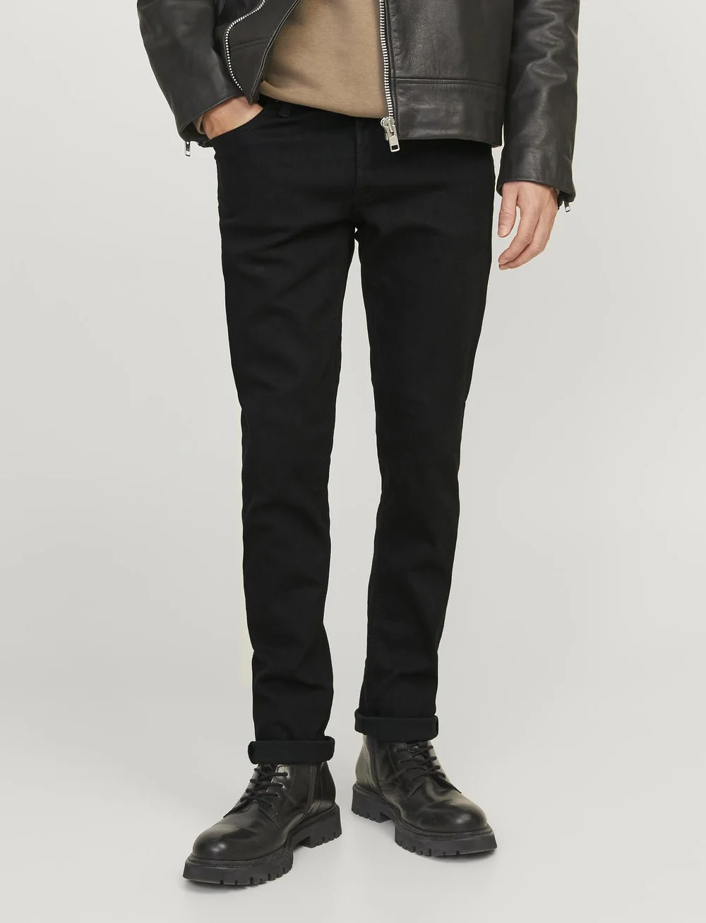 Jack & Jones - JJIGLENN JJORIGINAL CB 816 NOOS - slim jeans - black denim - 0