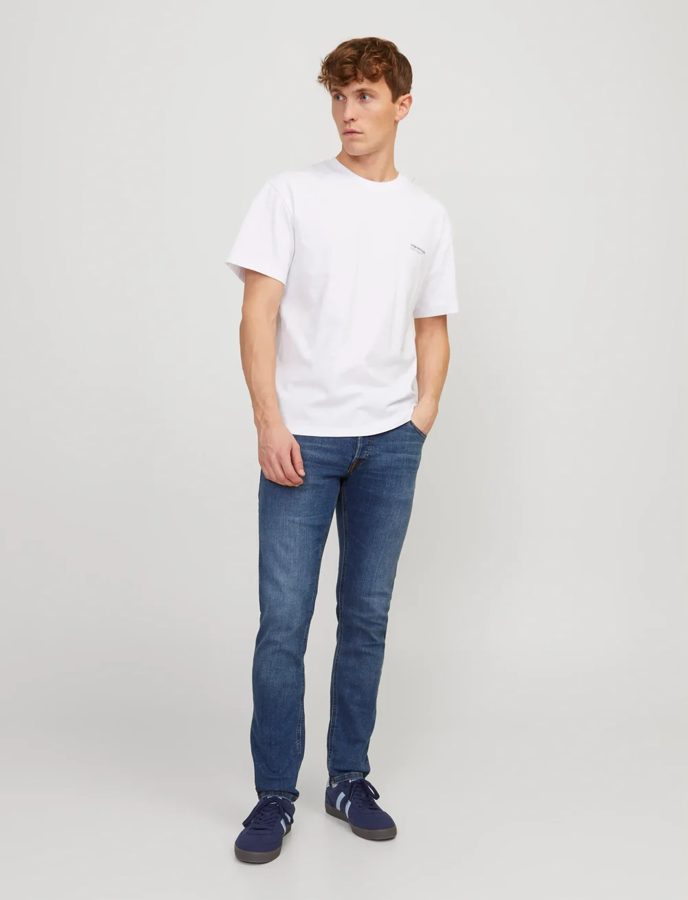 Jack & Jones - JJIGLENN JJORIGINAL CB 814 NOOS - slim jeans - blue denim - 0