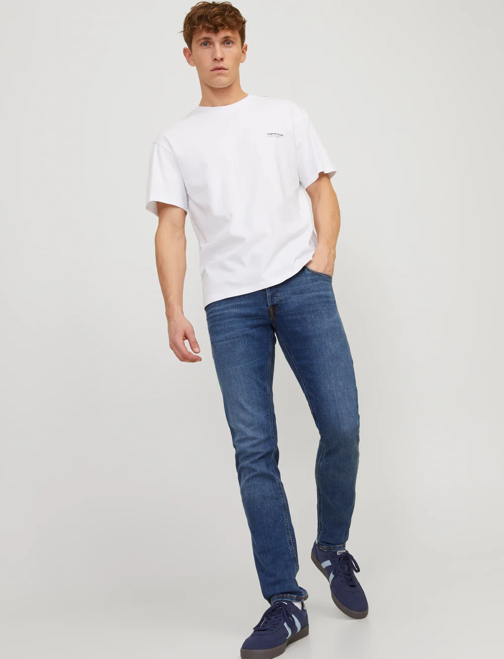 Jack & Jones - JJIGLENN JJORIGINAL CB 814 NOOS - slim jeans - blue denim - 5
