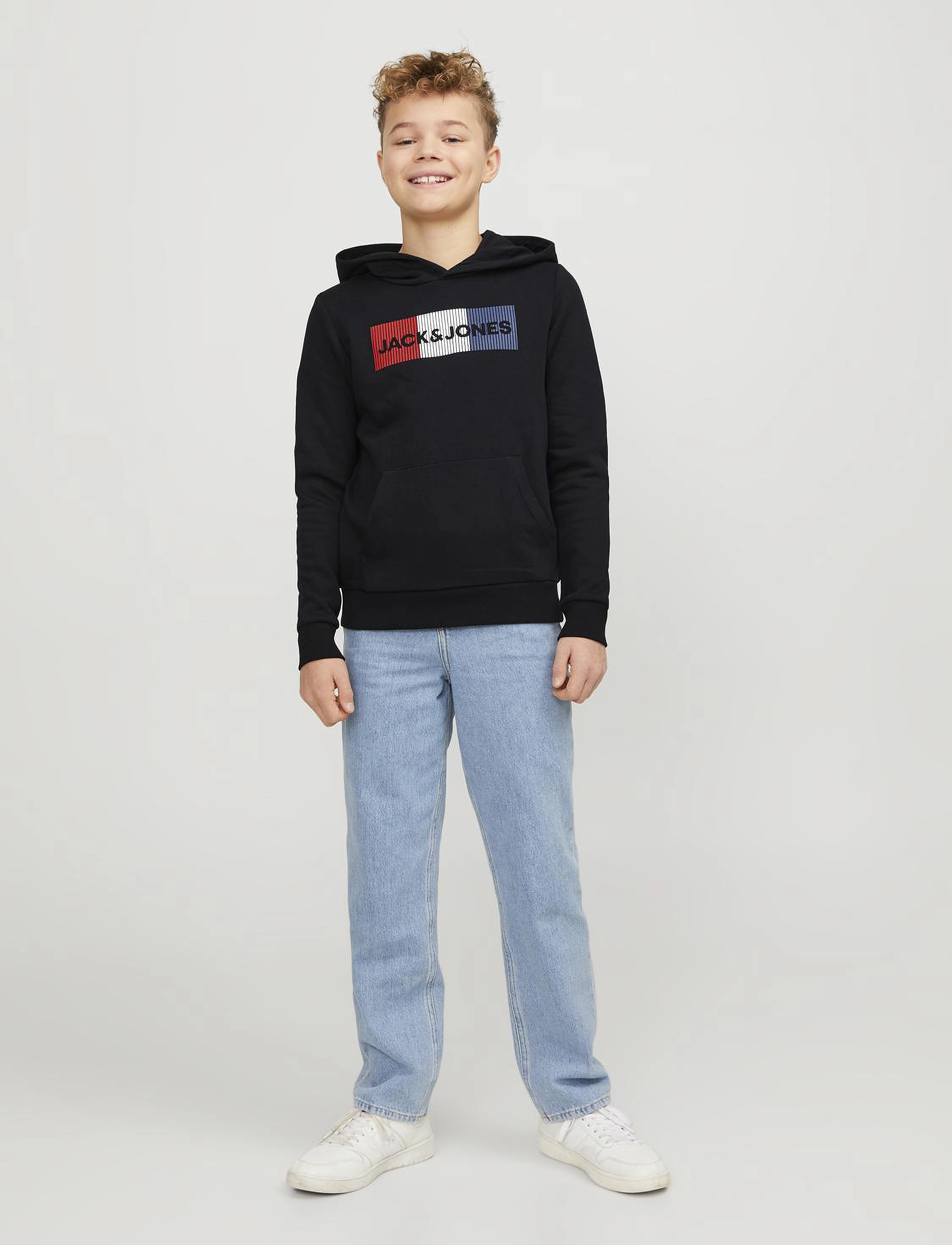 Jack & Jones - JJECORP LOGO SWEAT HOOD JNR - black - 4