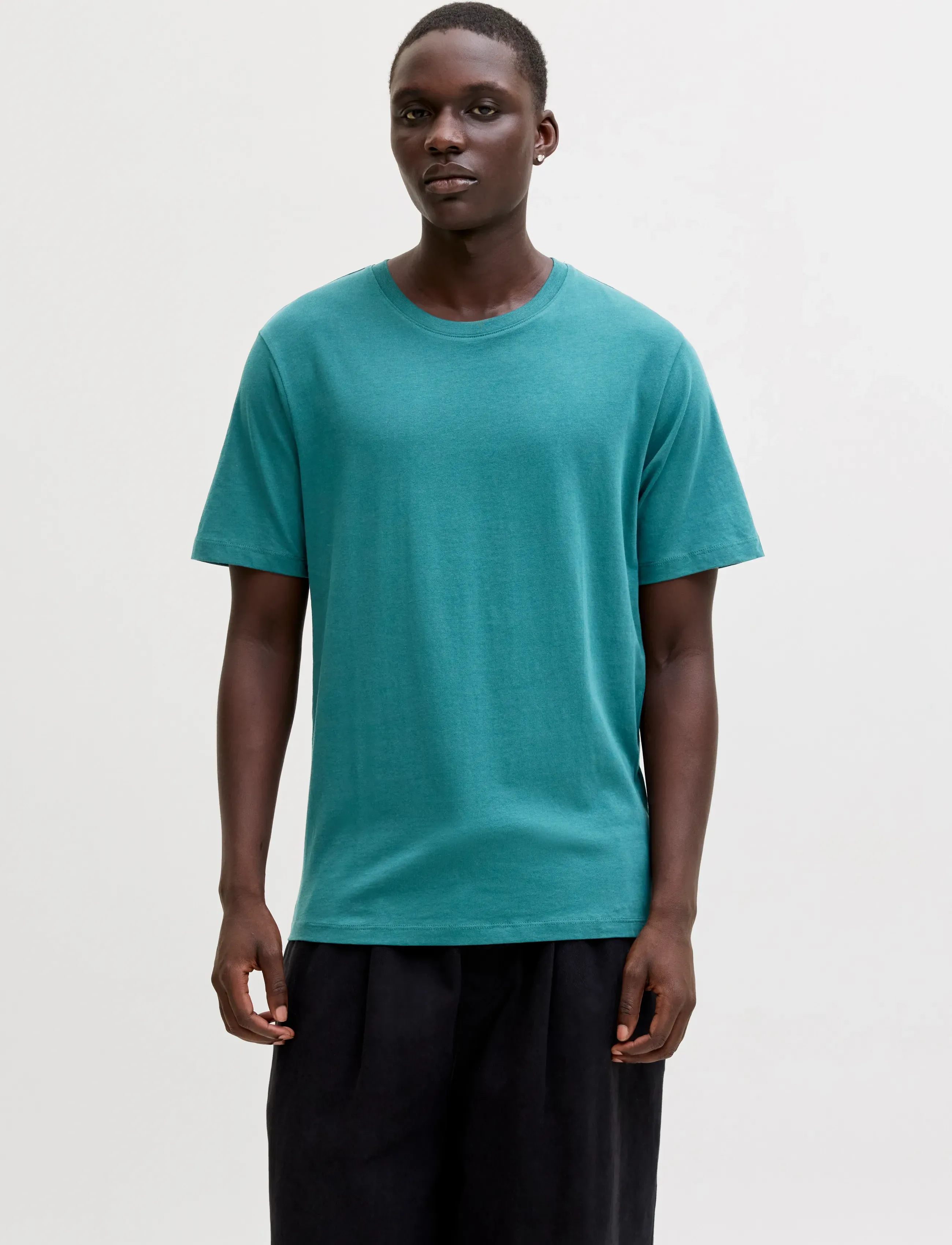 Jack & Jones JJEORGANIC BASIC TEE SS O-NECK NOOS - Erbjudanden - ATLANTIC DEEP / green