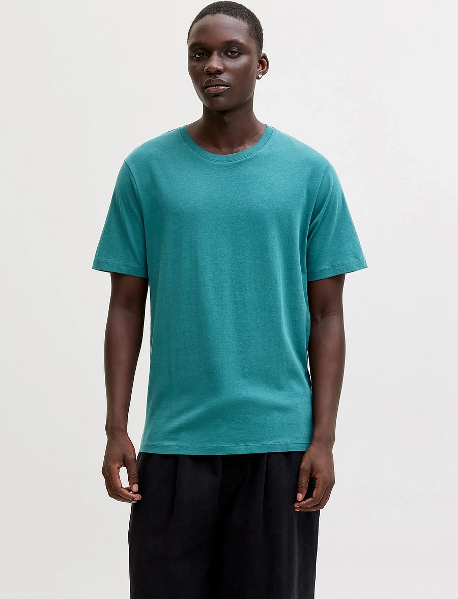 Jack & Jones - JJEORGANIC BASIC TEE SS O-NECK NOOS - kurzärmelig - atlantic deep - 0