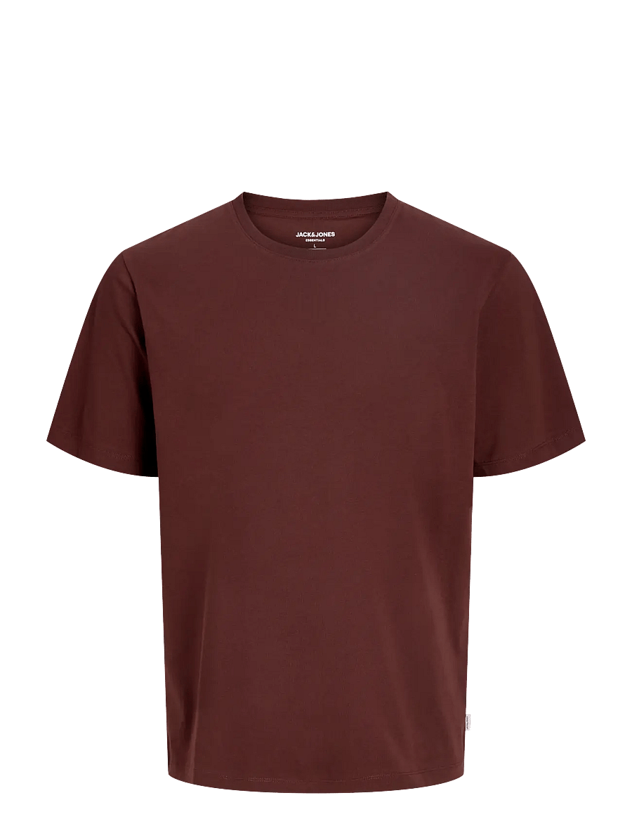Jack & Jones - JJEORGANIC BASIC TEE SS O-NECK NOOS - kurzärmelige t-shirts - bitter chocolate - 1