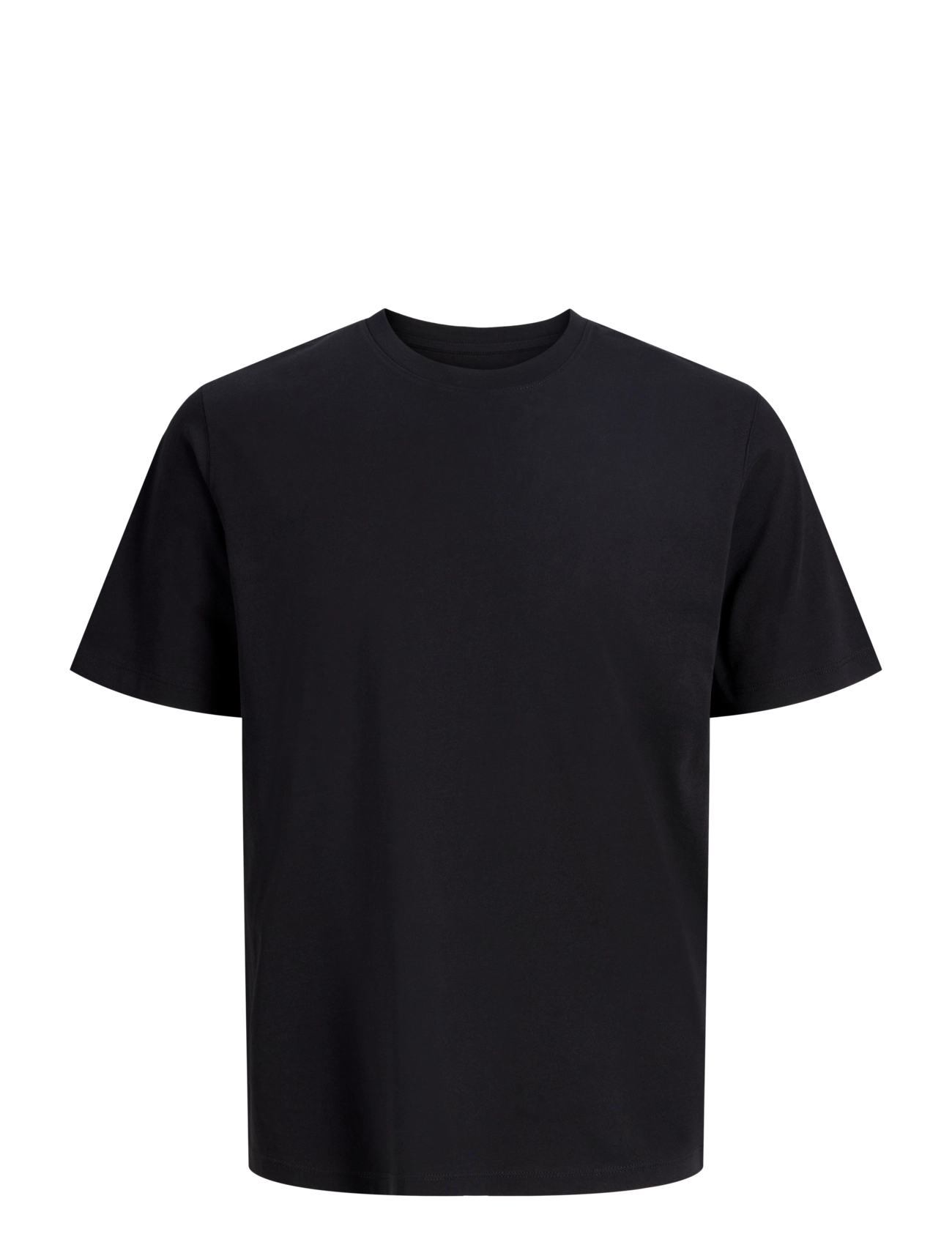 Jack & Jones JJEORGANIC BASIC TEE SS O-NECK NOOS - Basic T-shirts - BLACK / black