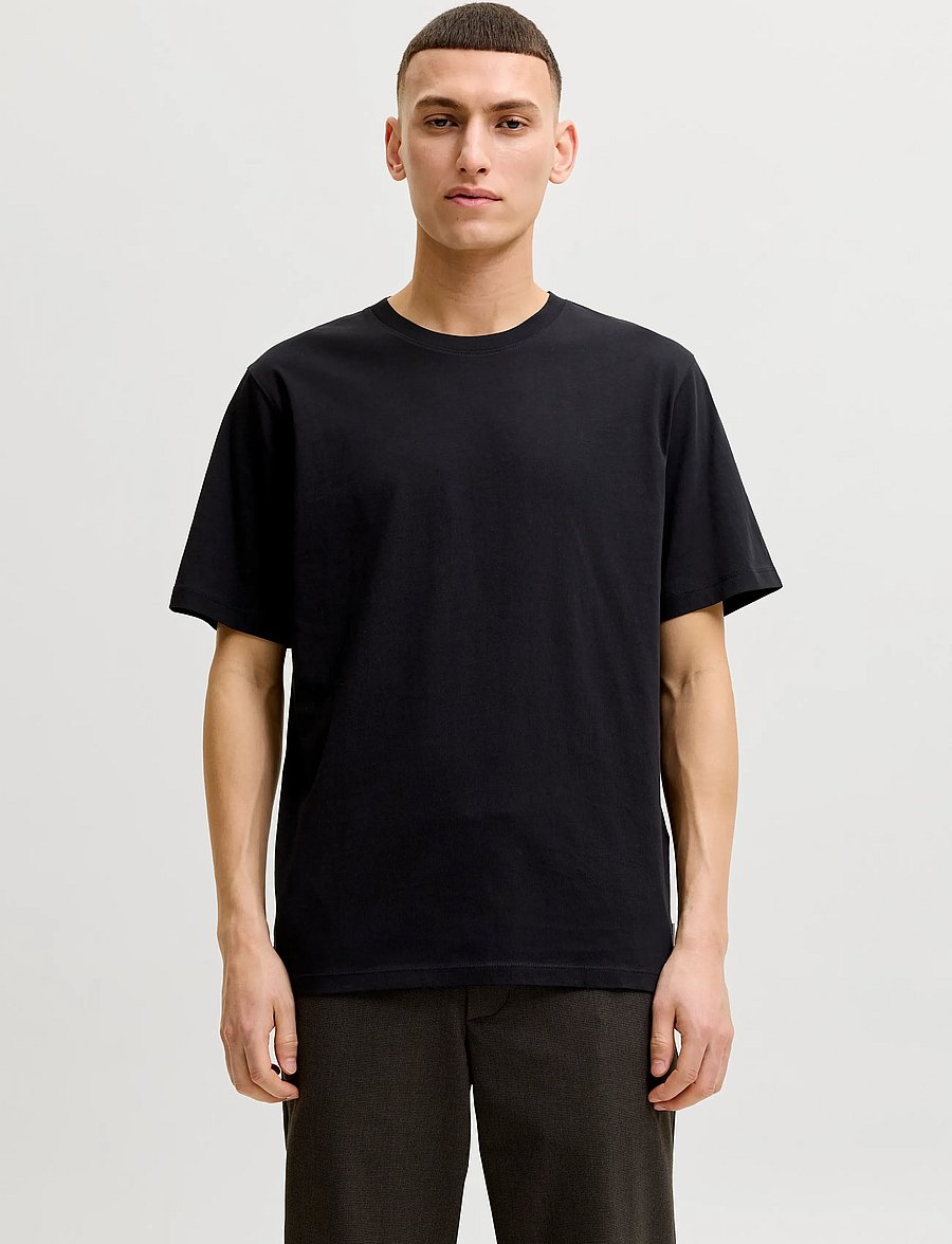 Jack & Jones - JJEORGANIC BASIC TEE SS O-NECK NOOS - kurzärmelig - black - 0