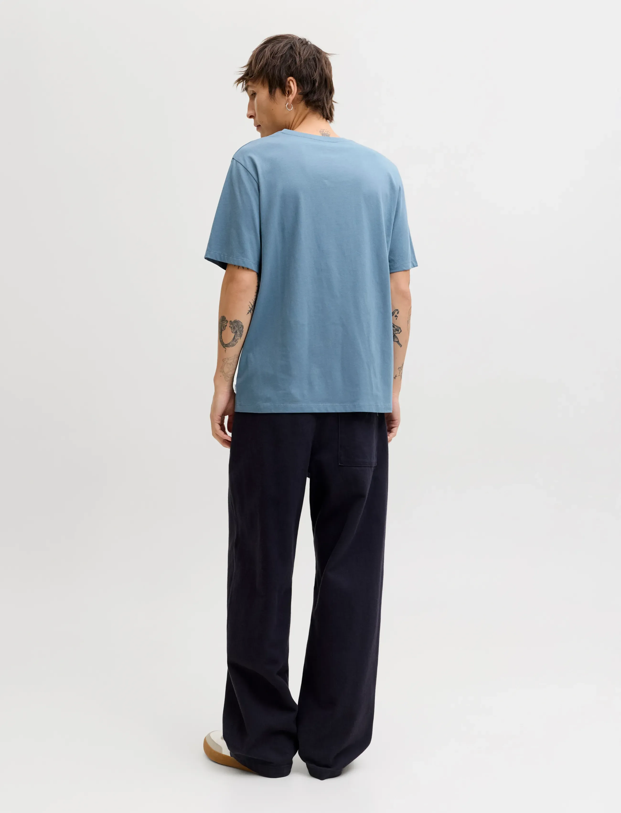 Jack & Jones - JJEORGANIC BASIC TEE SS O-NECK NOOS - short-sleeved t-shirts - blue mirage - 3