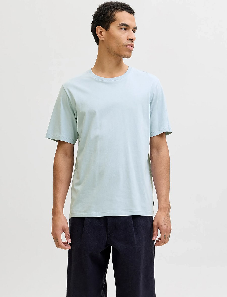 Jack & Jones - JJEORGANIC BASIC TEE SS O-NECK NOOS - kurzärmelig - celestial blue - 0