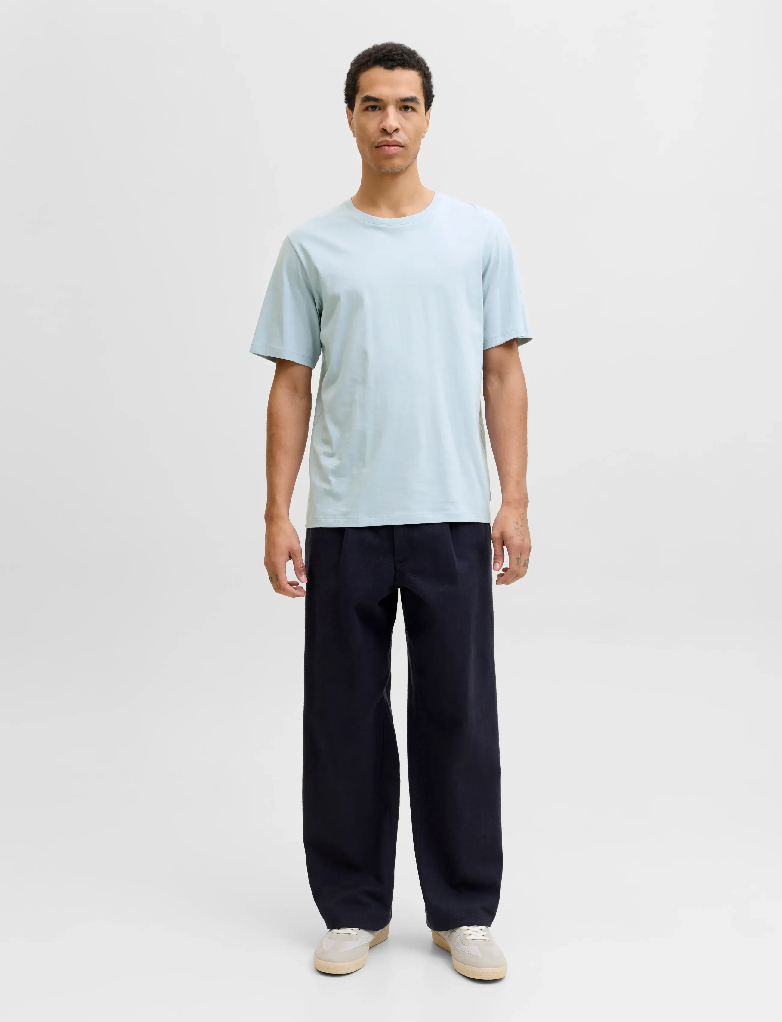 Jack & Jones - JJEORGANIC BASIC TEE SS O-NECK NOOS - short-sleeved t-shirts - celestial blue - 4