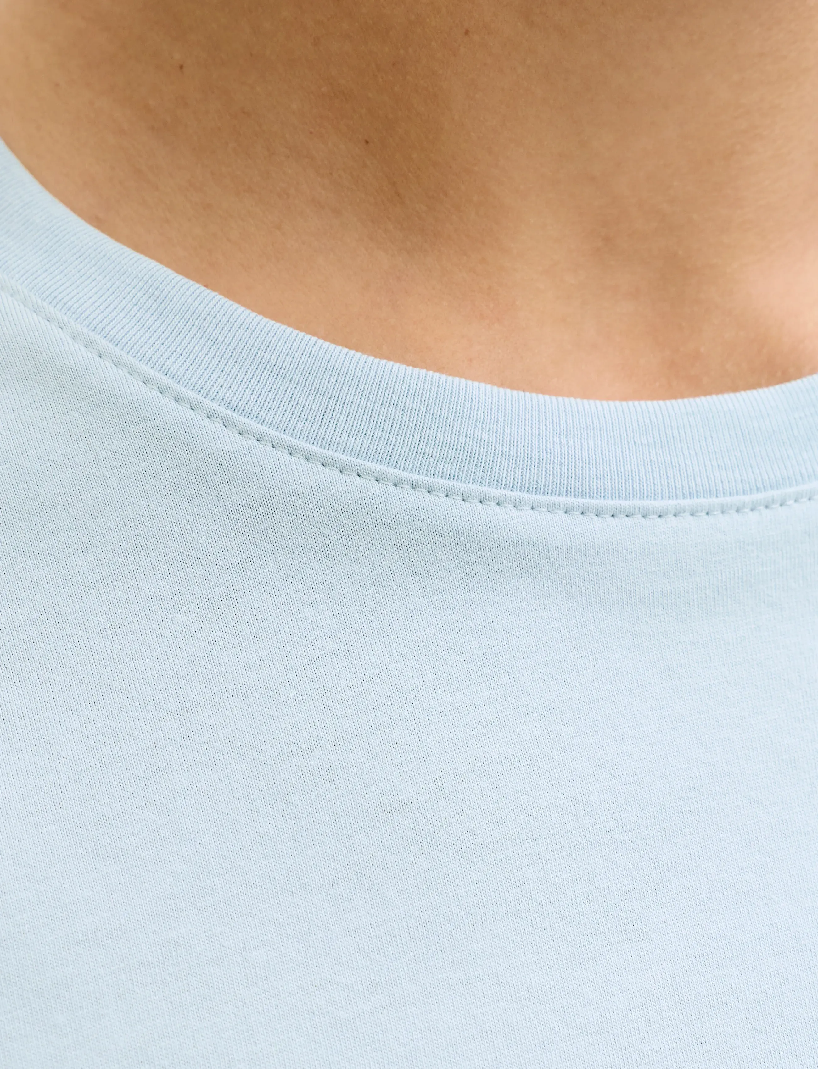 Jack & Jones - JJEORGANIC BASIC TEE SS O-NECK NOOS - short-sleeved t-shirts - celestial blue - 5