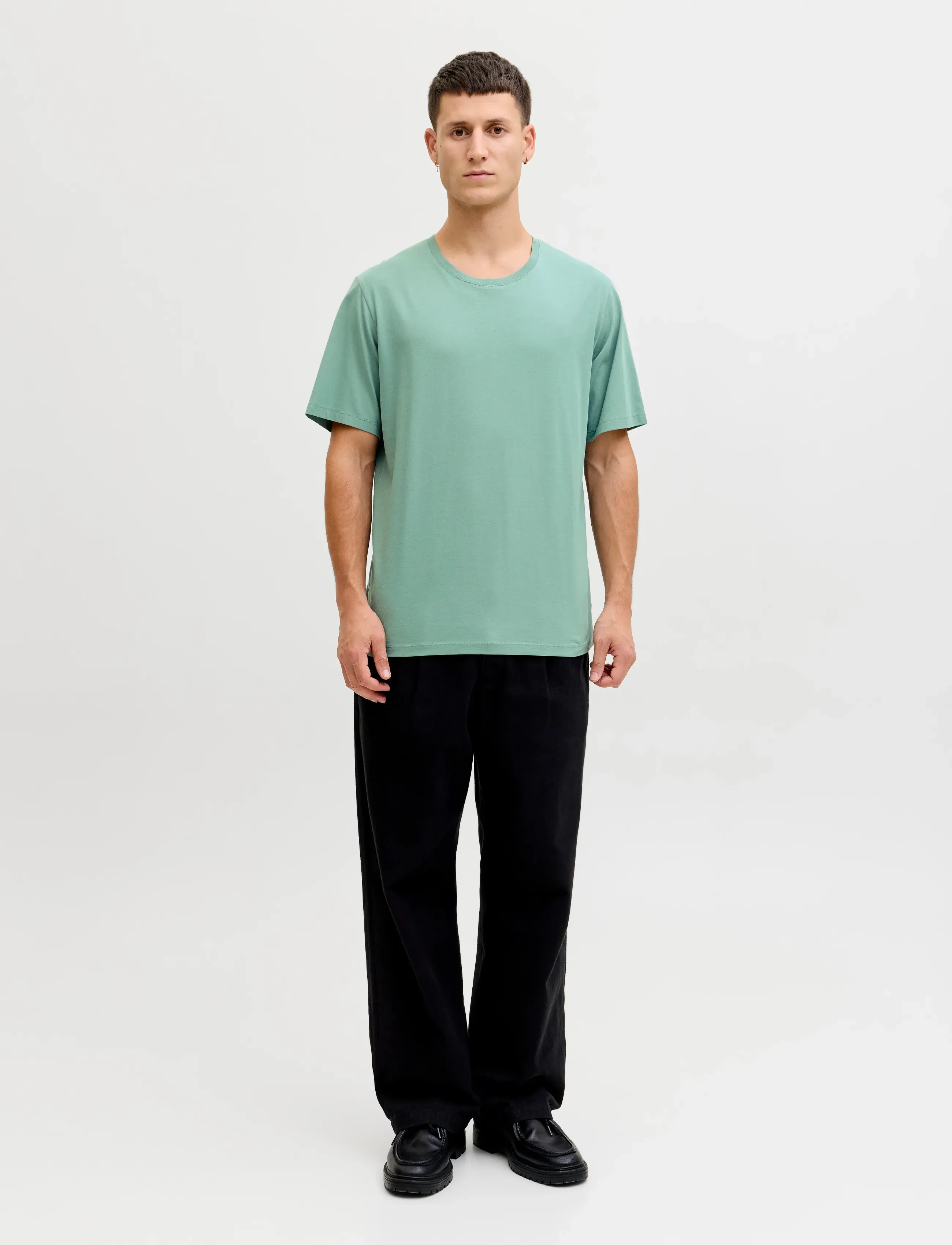 Jack & Jones - JJEORGANIC BASIC TEE SS O-NECK NOOS - short-sleeved t-shirts - mineral blue - 3
