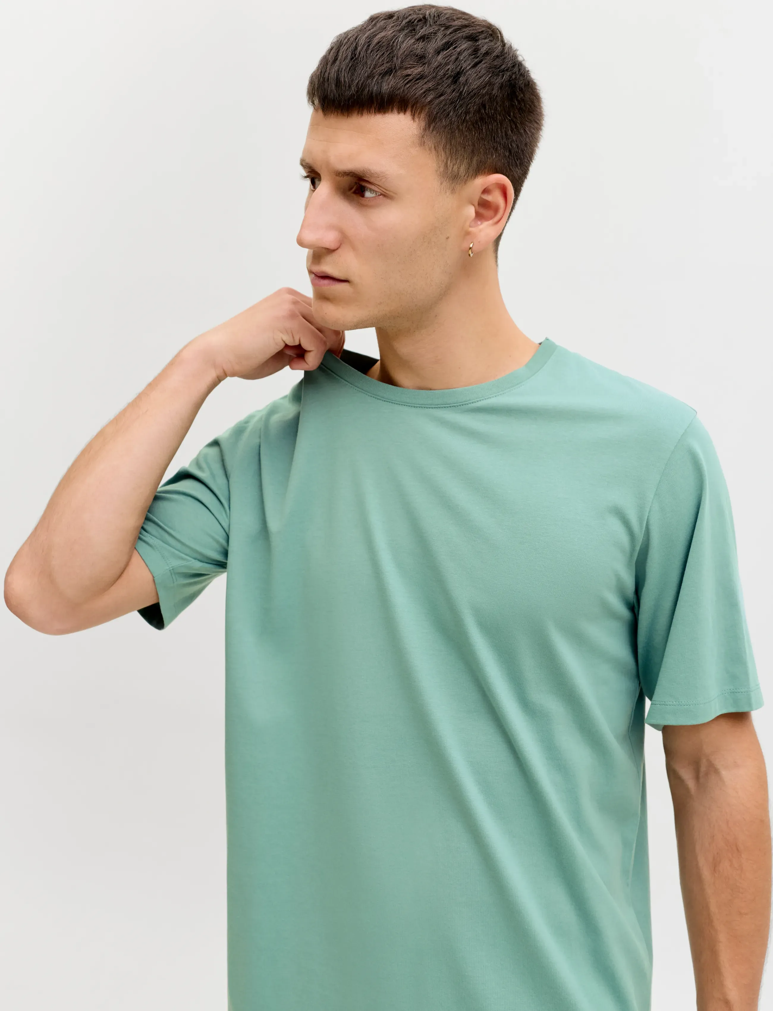 Jack & Jones - JJEORGANIC BASIC TEE SS O-NECK NOOS - laveste priser - mineral blue - 5